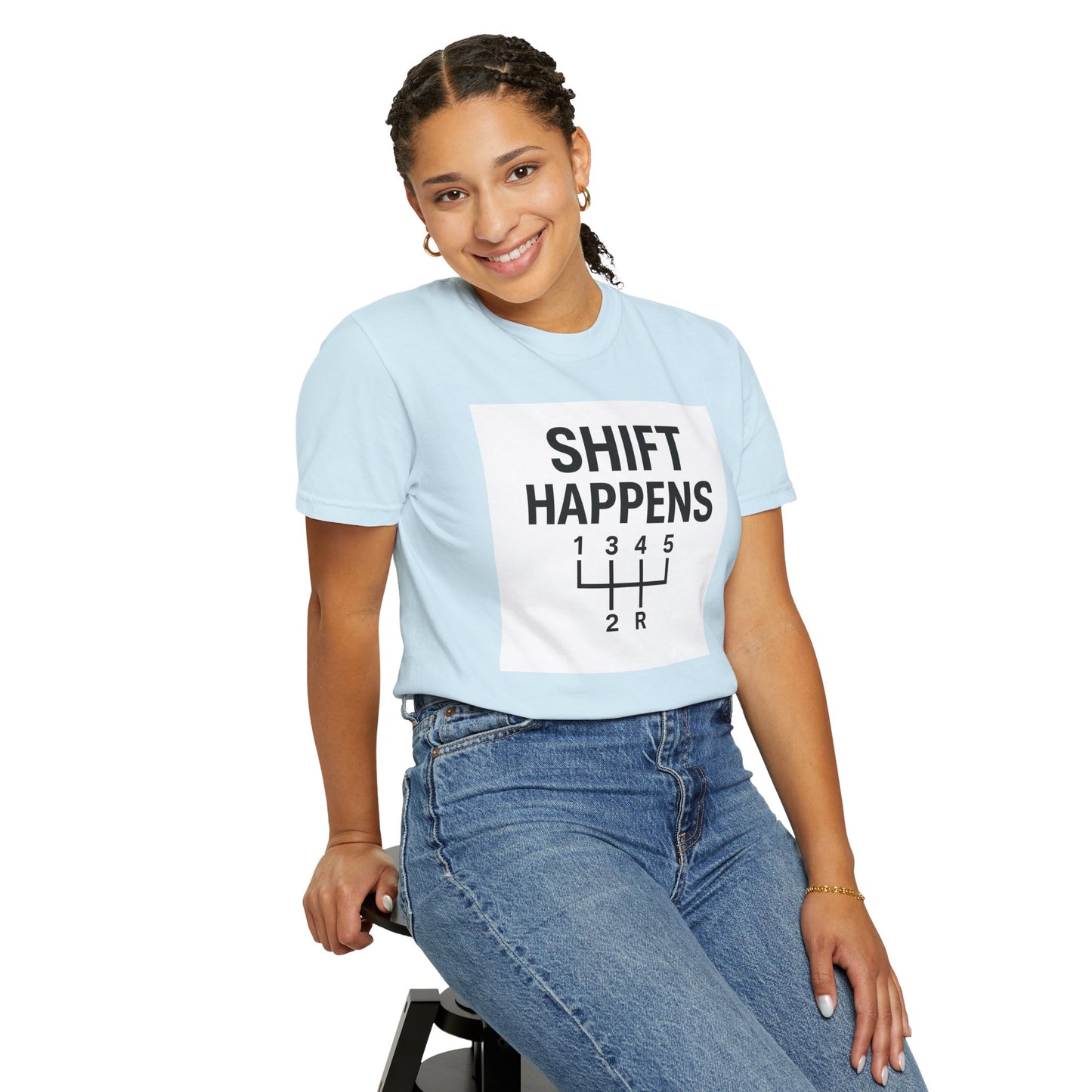 Shift Happens” Tee (Back Graphic)