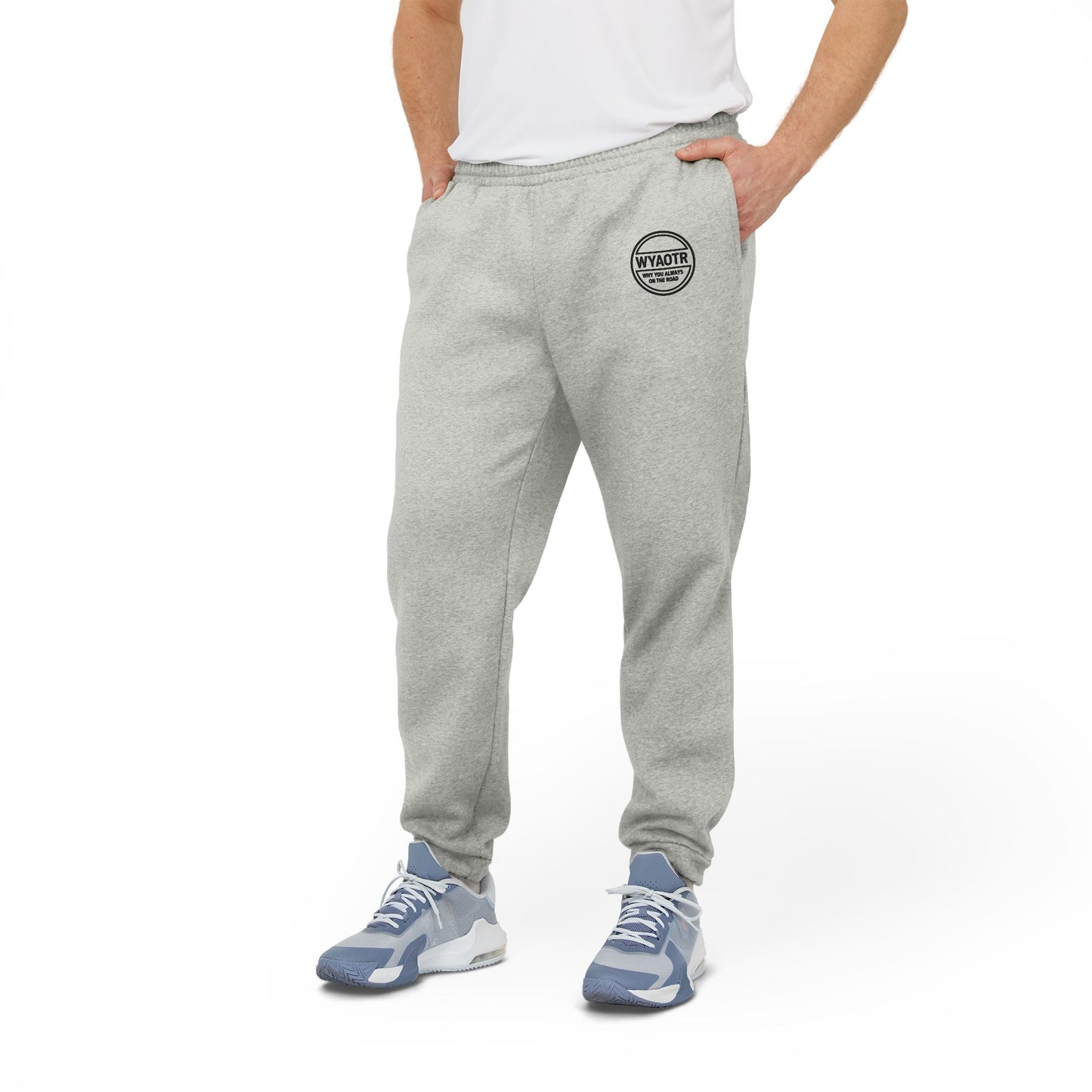 WYAOTR Unisex Fleece Joggers (Embroidered) “Built for the miles. Styled for the layovers.”
