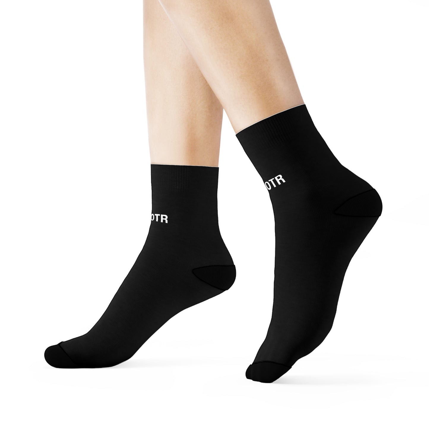 Stylish Crew Socks for Everyday Comfort, Black Casual Socks, Gift for Her, Unique Footwear, Cozy Family Socks