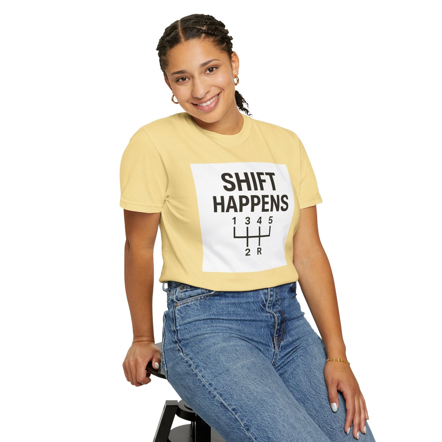 Shift Happens” Tee (Back Graphic)