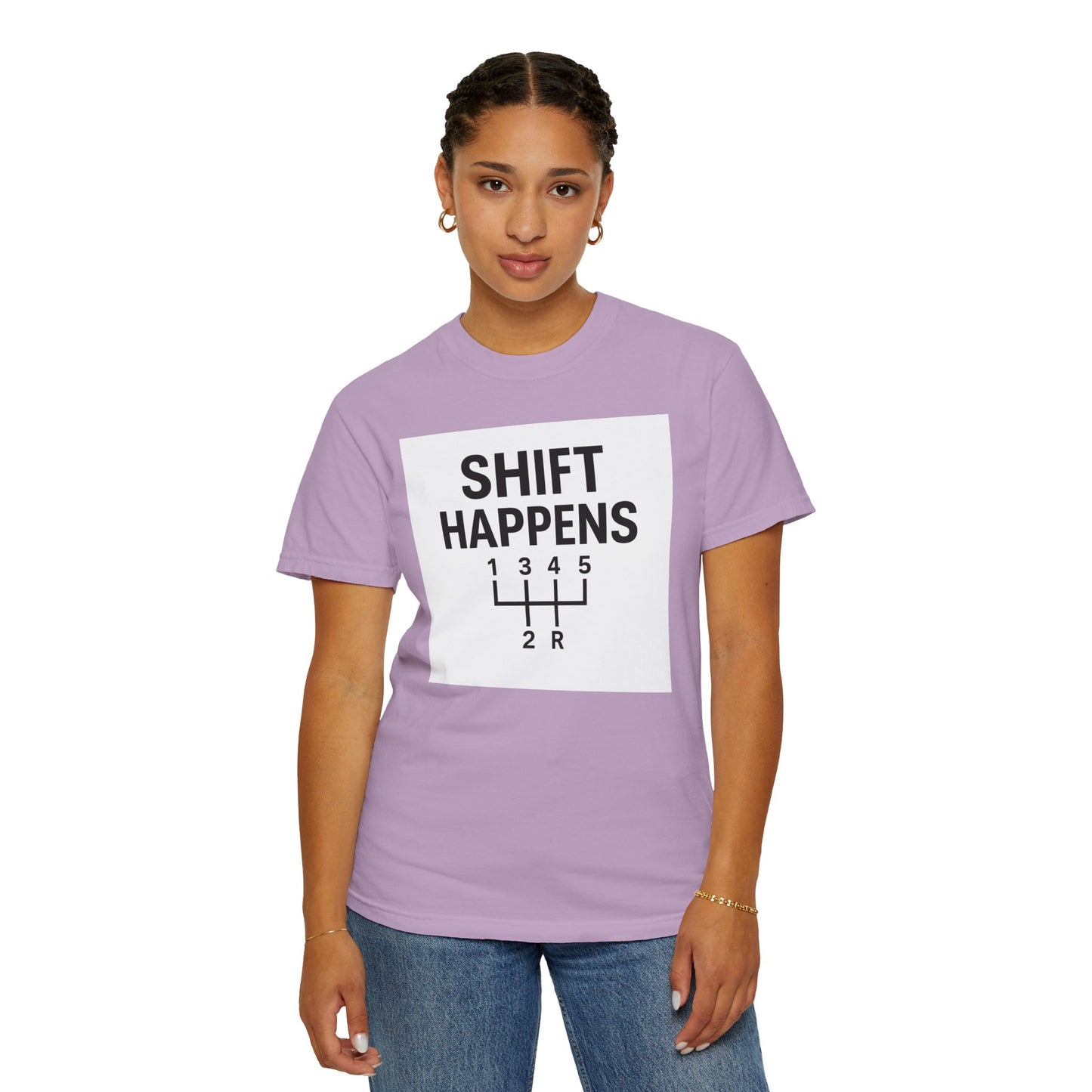 Shift Happens” Tee (Back Graphic)