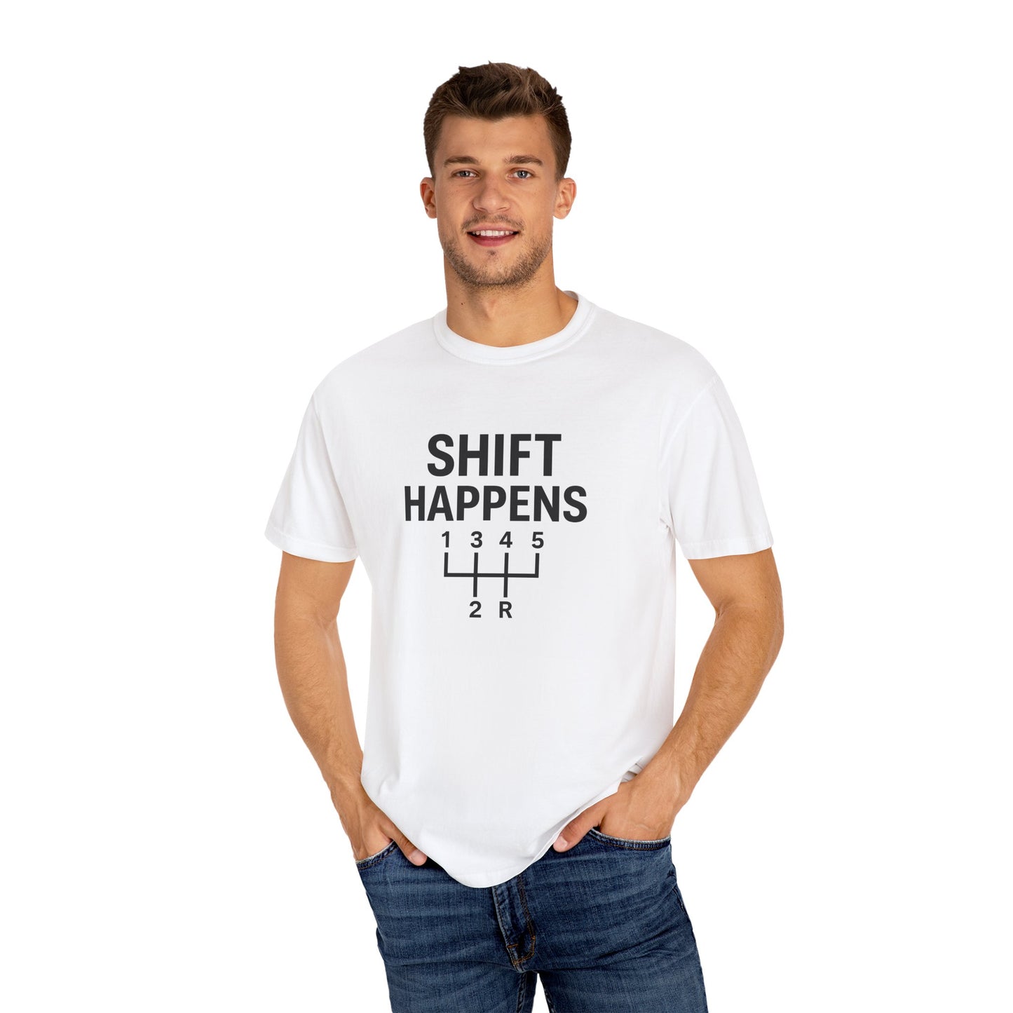 Shift Happens” Tee (Back Graphic)