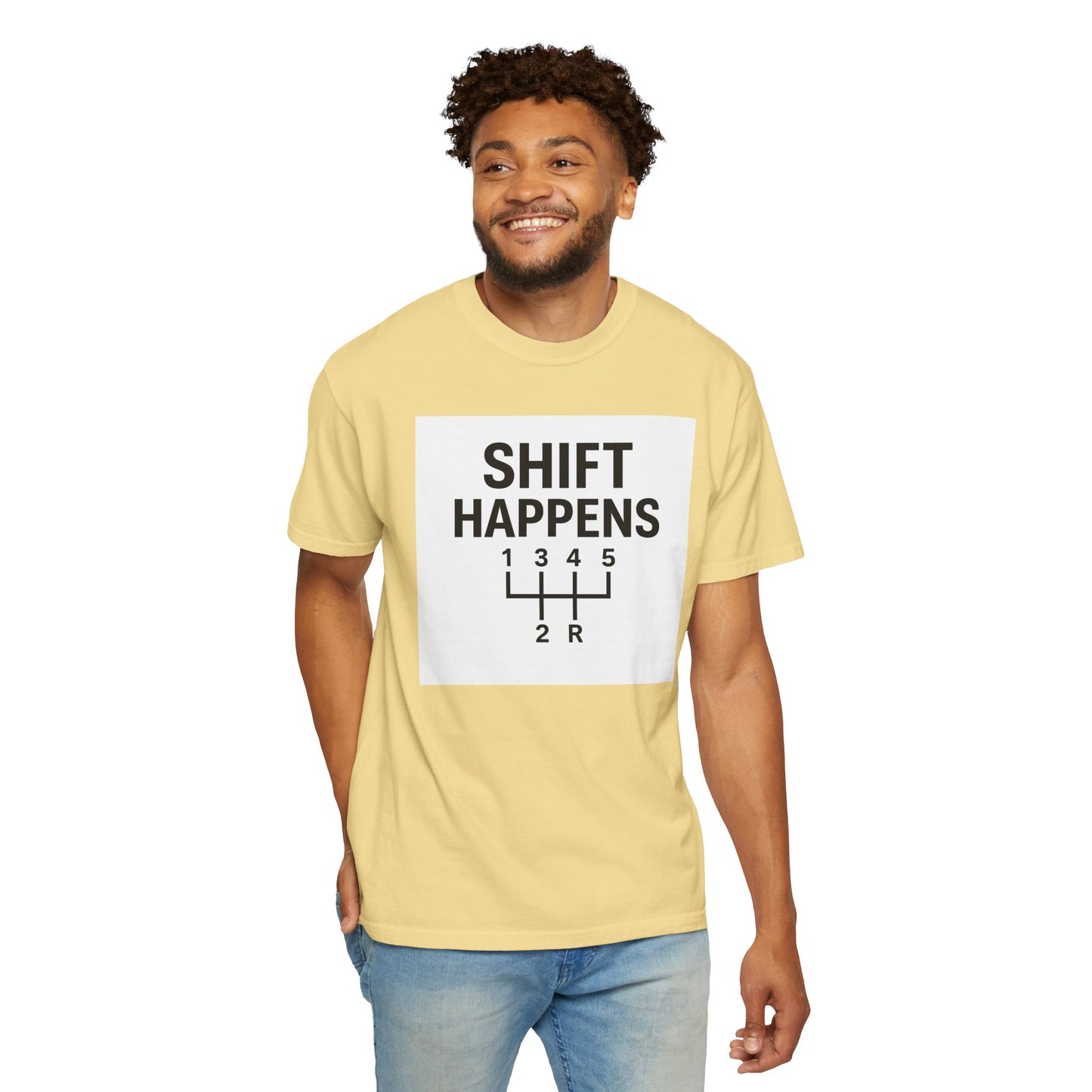 Shift Happens” Tee (Back Graphic)