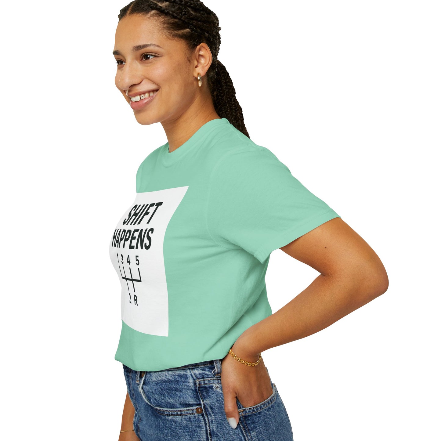 Shift Happens” Tee (Back Graphic)