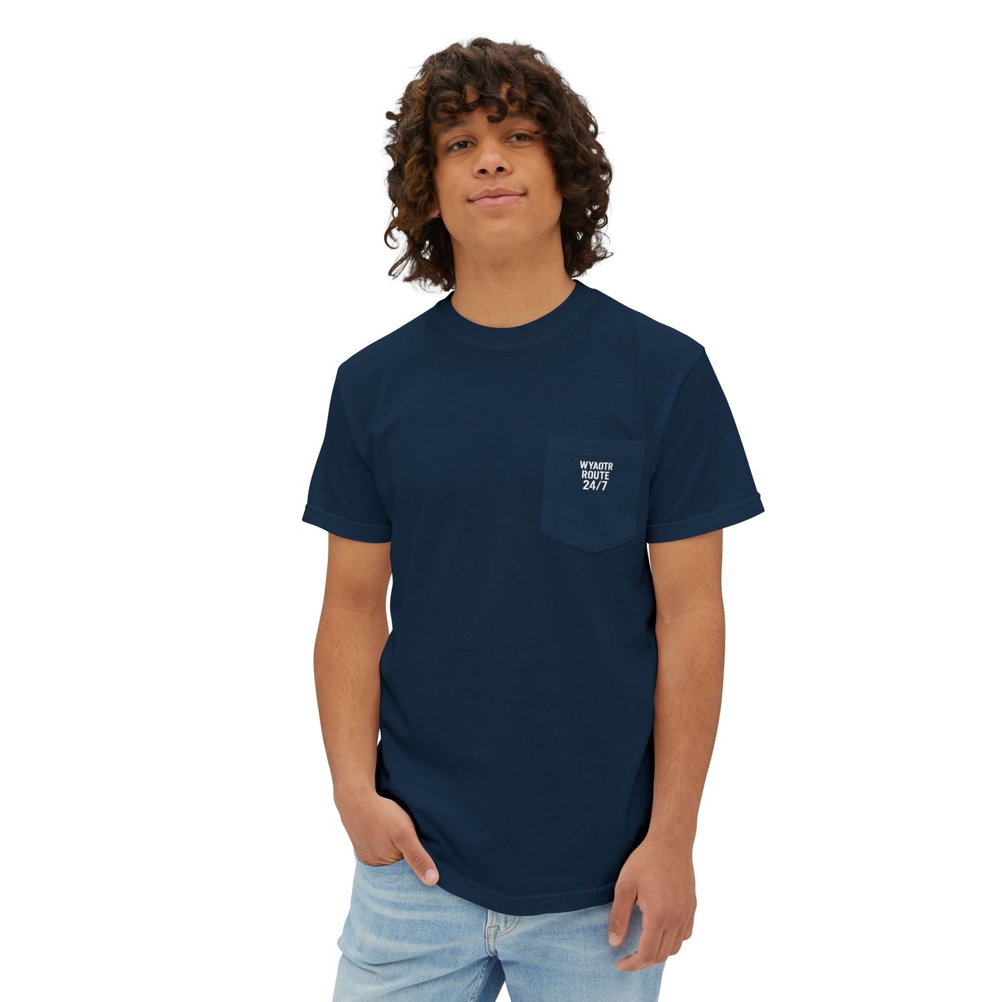 π WYAOTR Pocket Tee β Ten Toes. All Gas. Front Pocket Built for Route Kings.