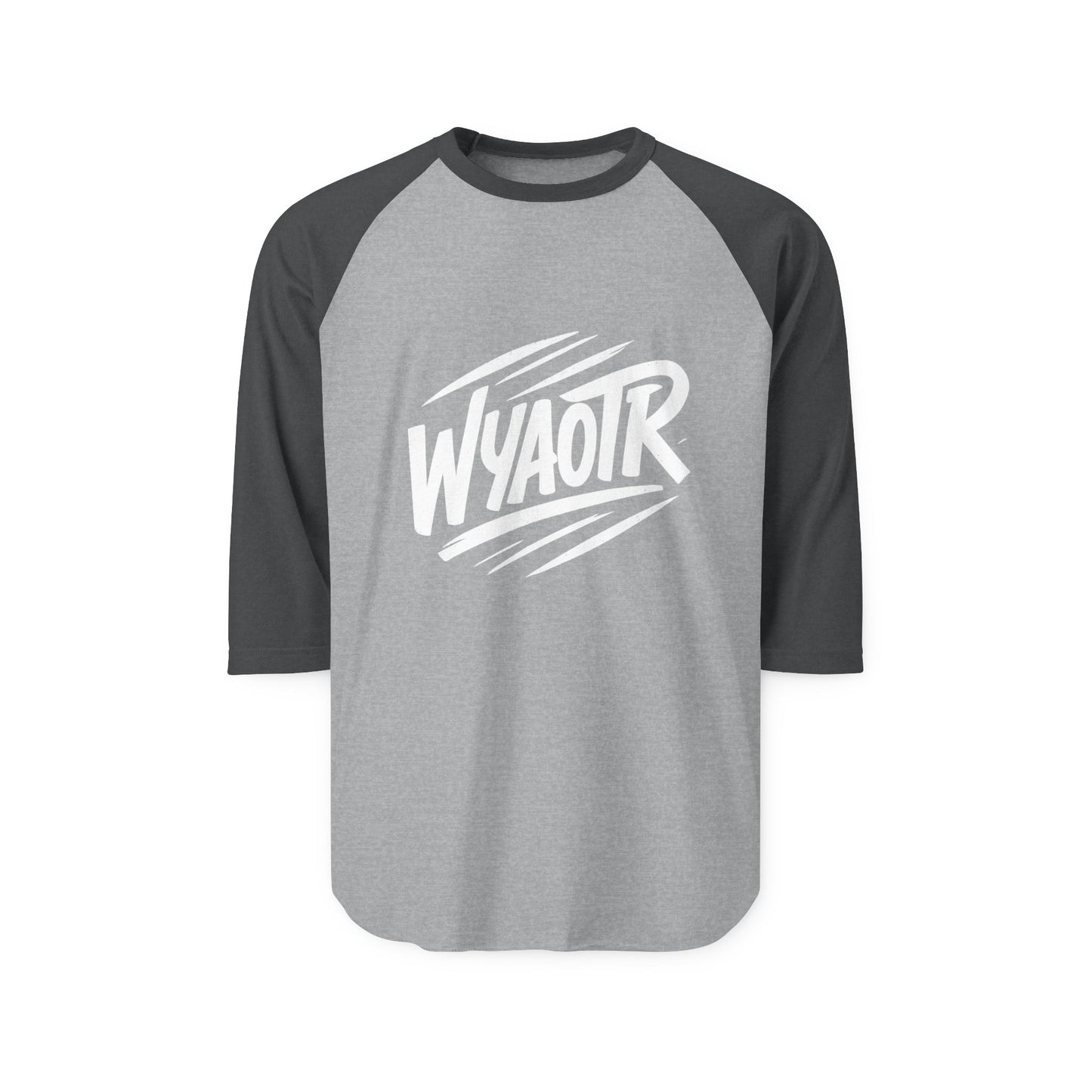 WYAOTR Three- Black Quarter Sleeve Raglan “For the long hauls and late calls.”