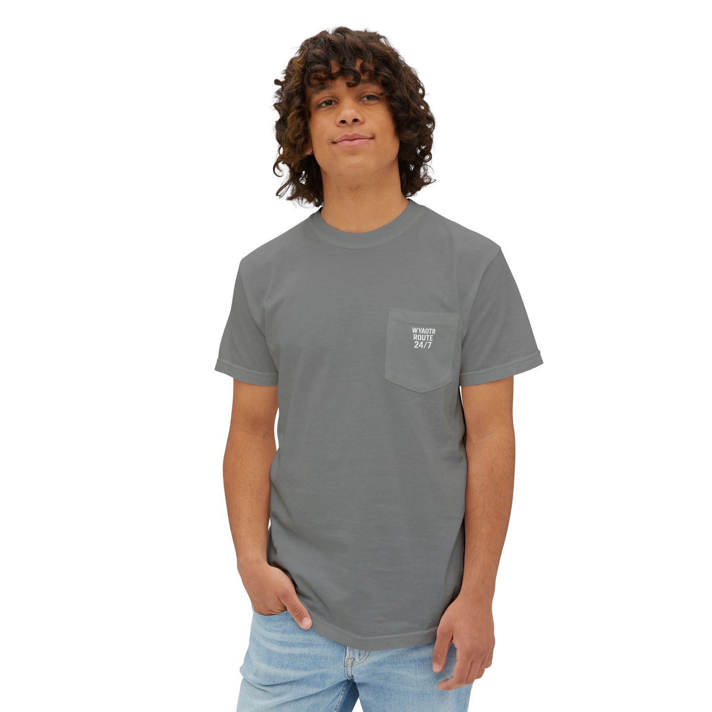 π WYAOTR Pocket Tee β Ten Toes. All Gas. Front Pocket Built for Route Kings.