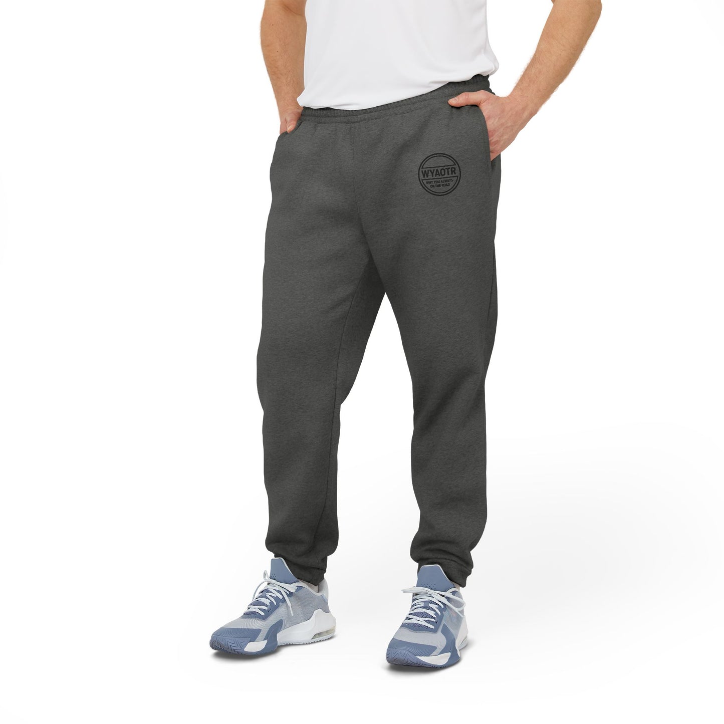 WYAOTR Unisex Fleece Joggers (Embroidered) “Built for the miles. Styled for the layovers.”