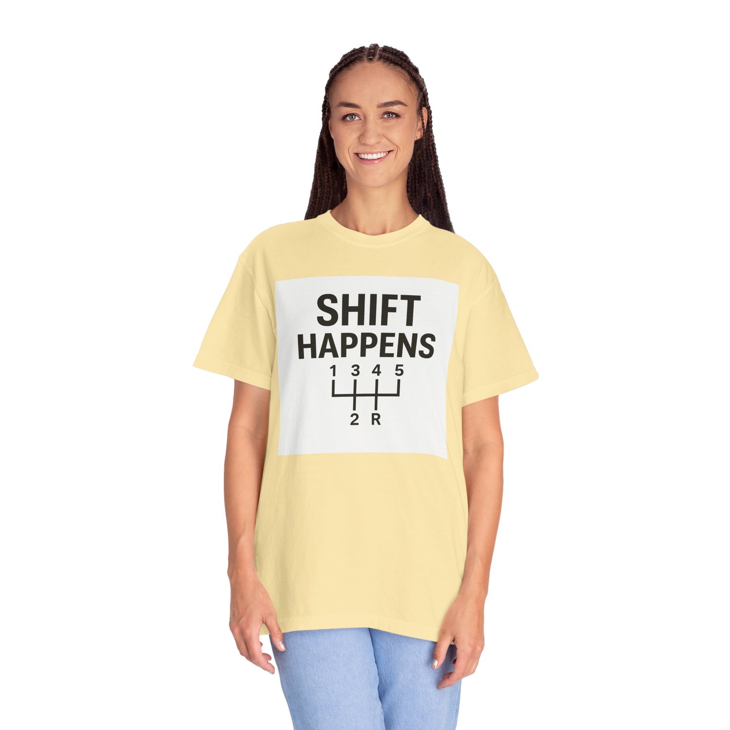 Shift Happens” Tee (Back Graphic)
