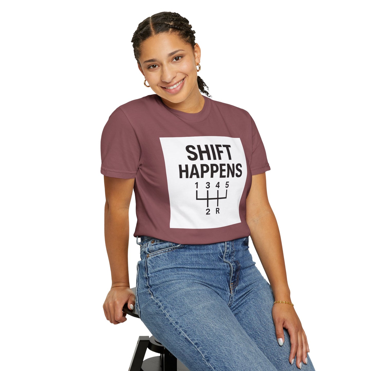 Shift Happens” Tee (Back Graphic)