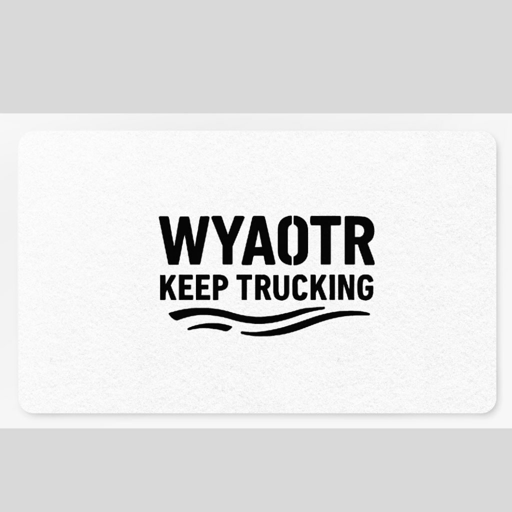 🛻 WYAOTR Doormat “Let the hustle hit before the door does.”