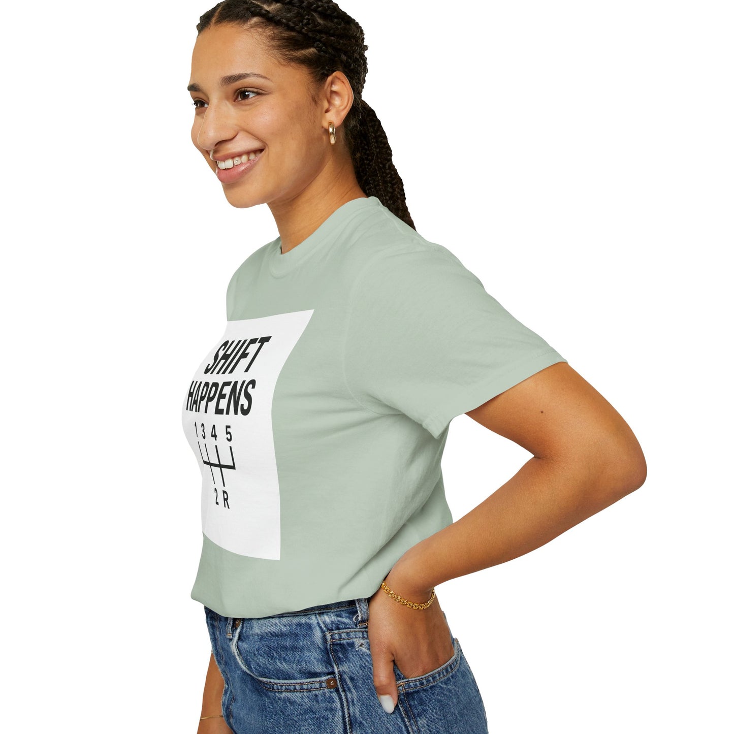 Shift Happens” Tee (Back Graphic)