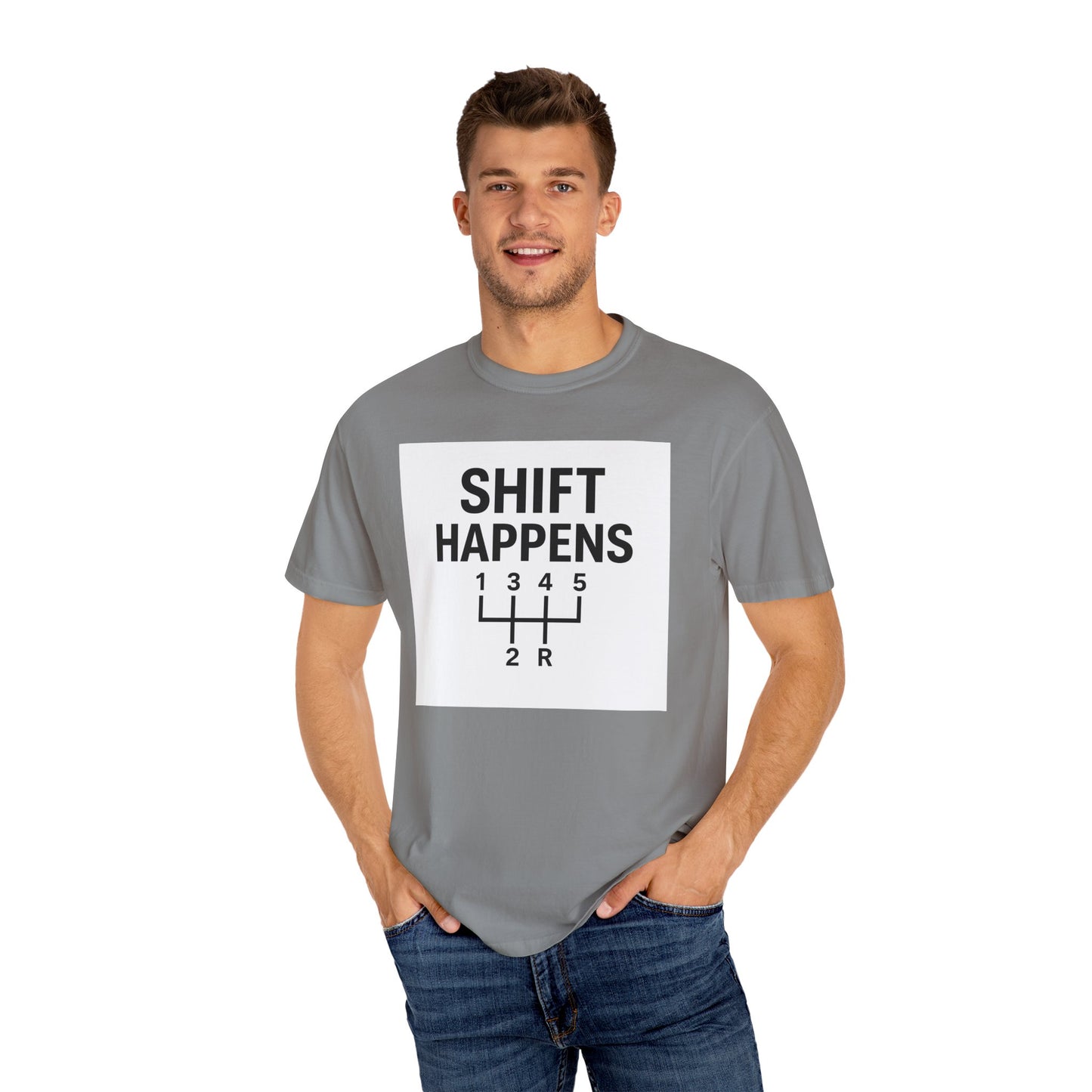 Shift Happens” Tee (Back Graphic)