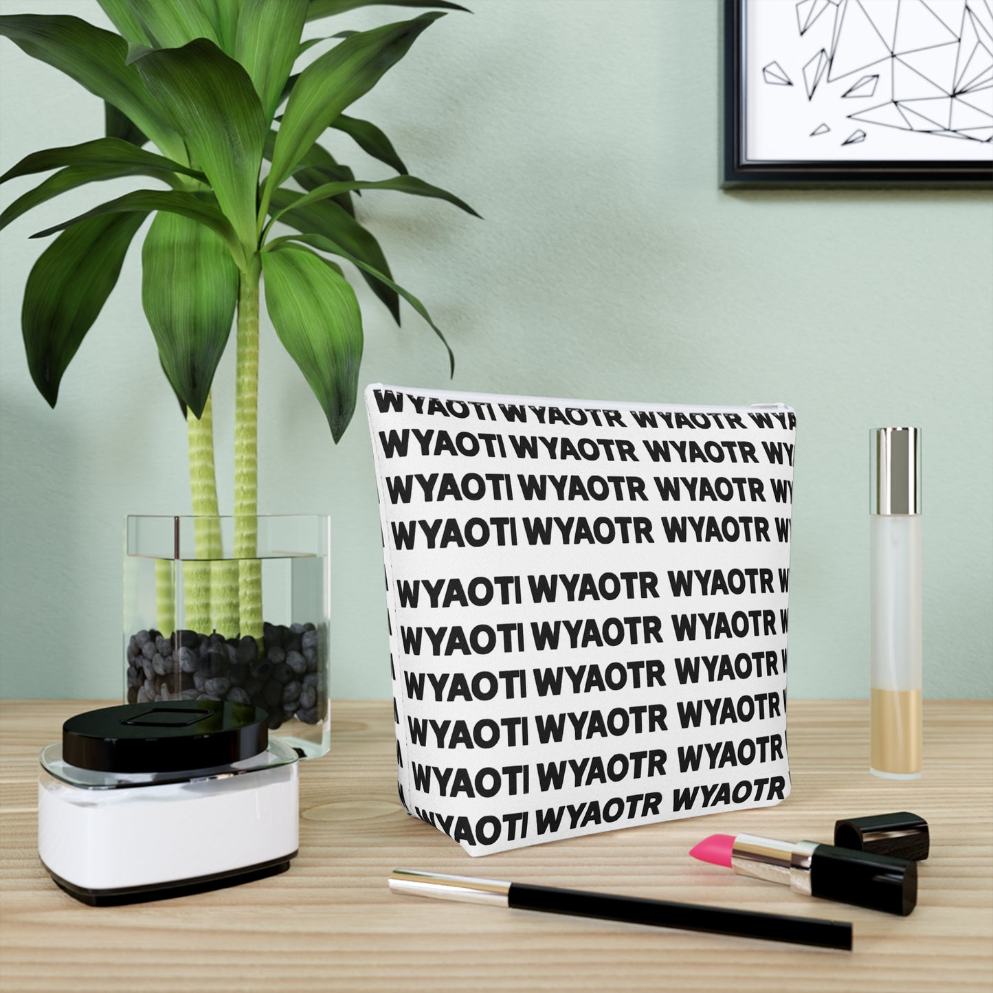 π WYAOTR Cotton Cosmetic Zip Bag