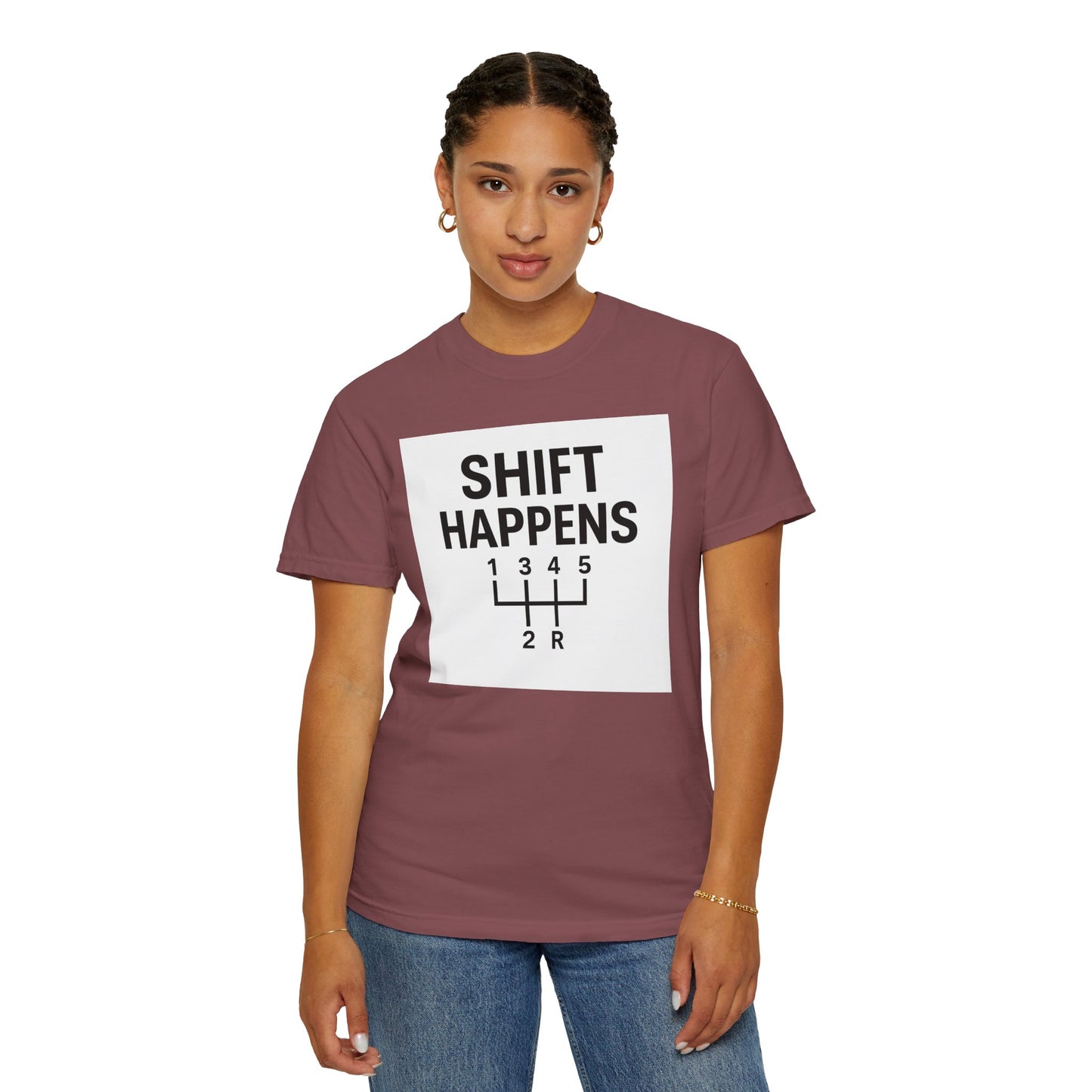 Shift Happens” Tee (Back Graphic)