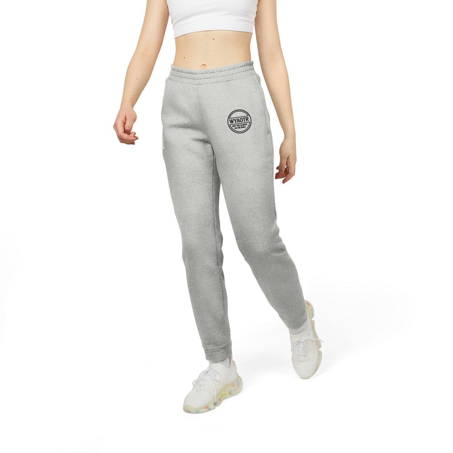 WYAOTR Unisex Fleece Joggers (Embroidered) “Built for the miles. Styled for the layovers.”