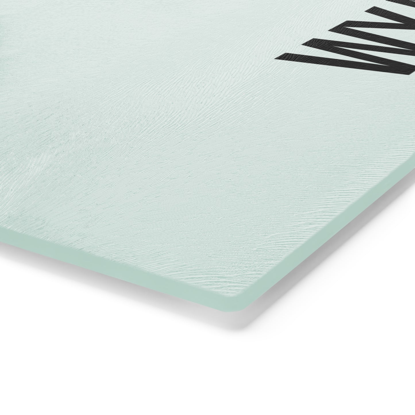 Personalized Glass Cutting Board, Unique Kitchen Gift, WYAOTR Design, Home Cooking, Wedding Registry, Housewarming Gift