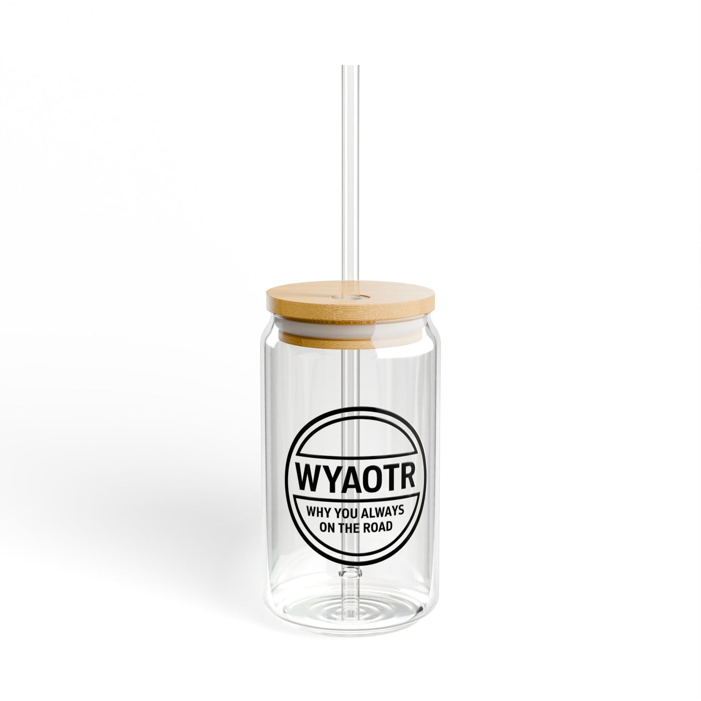 🥤 WYAOTR Bamboo-Lid Sipper Glass (16oz)