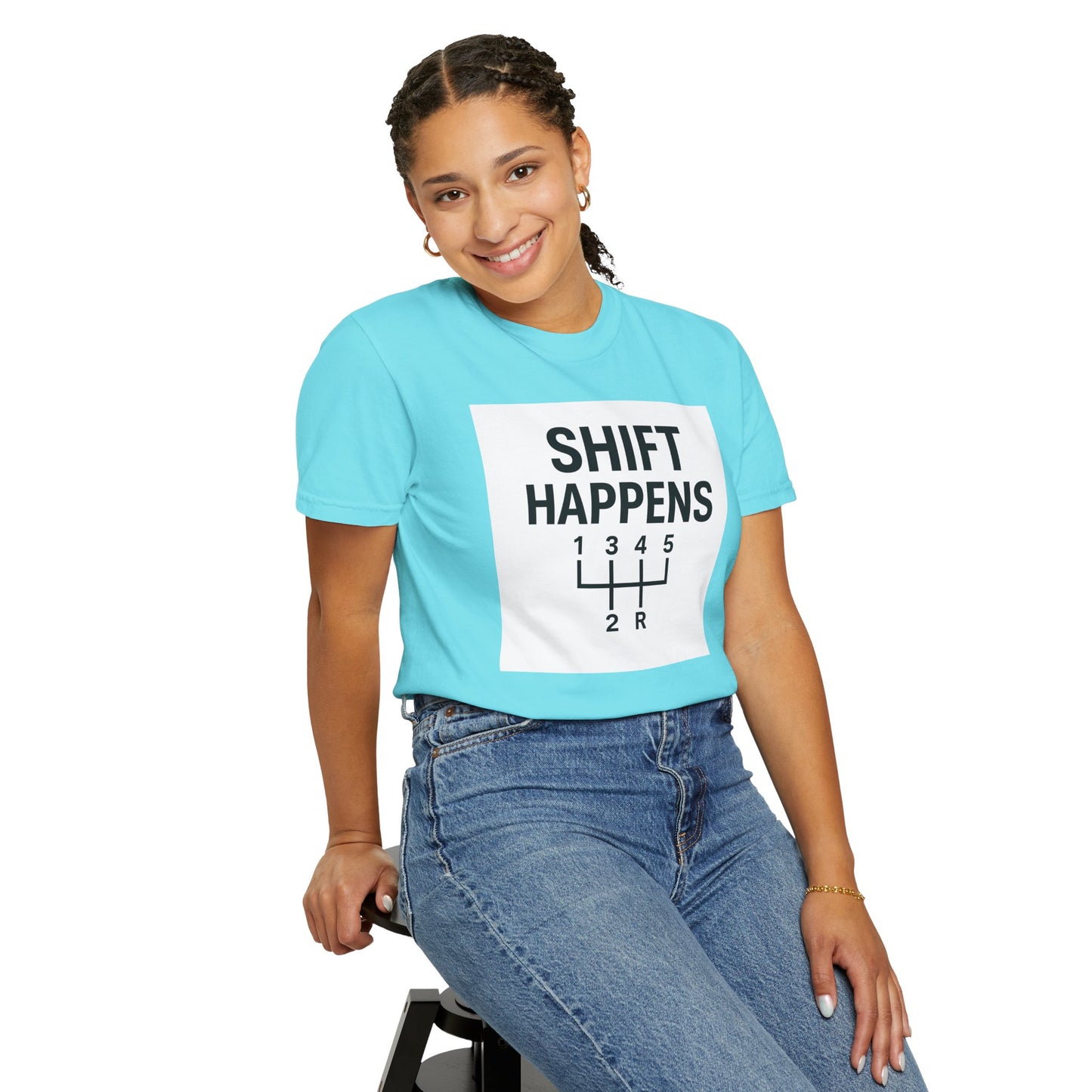Shift Happens” Tee (Back Graphic)