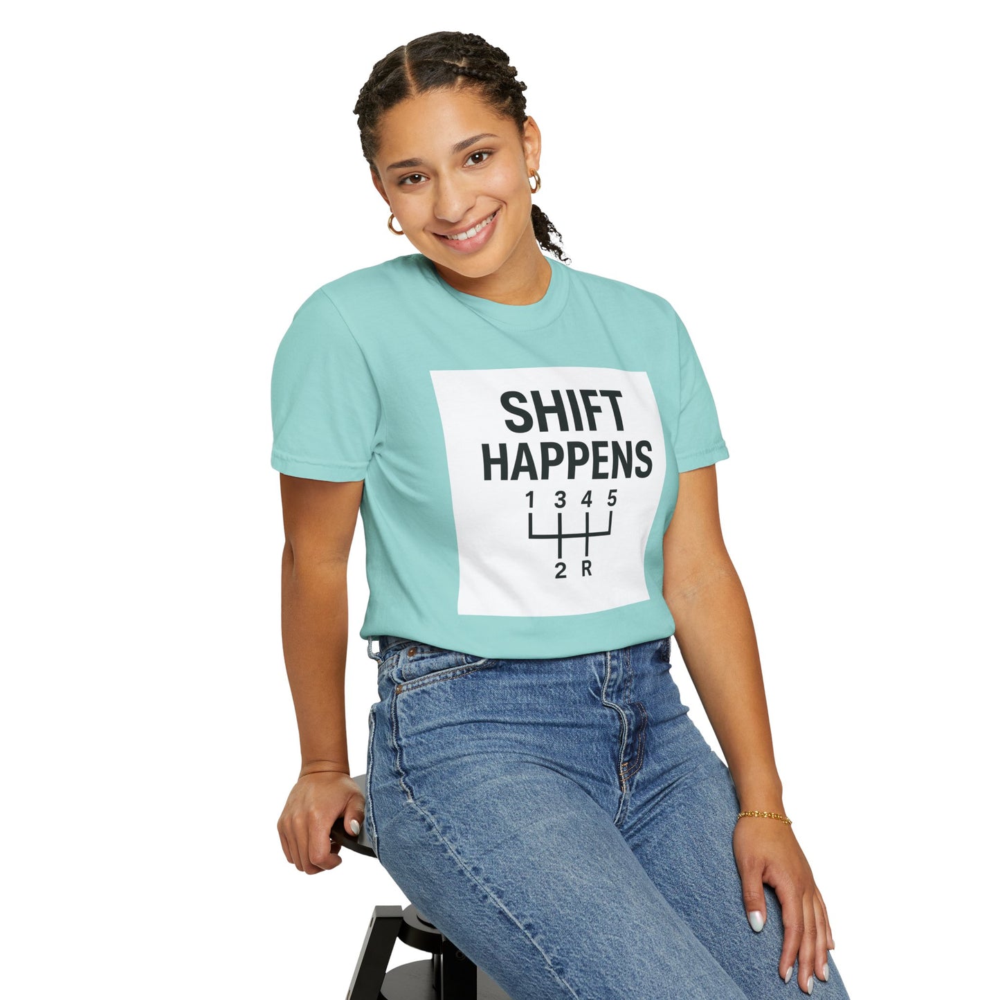 Shift Happens” Tee (Back Graphic)