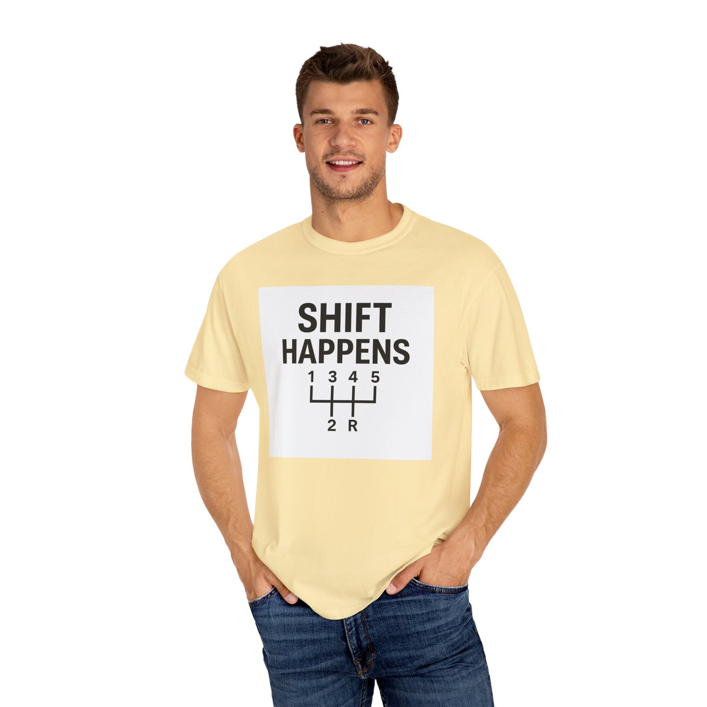 Shift Happens” Tee (Back Graphic)