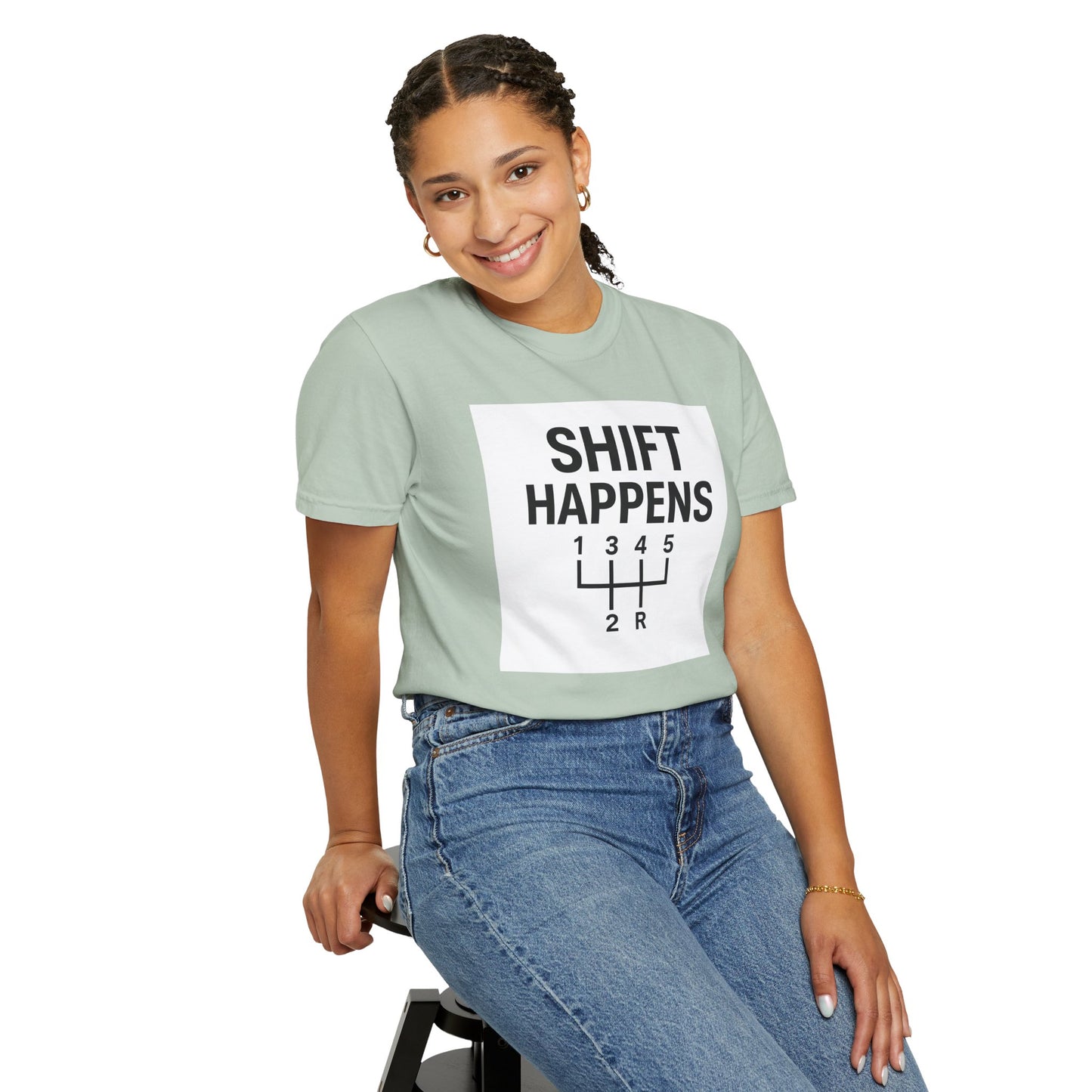 Shift Happens” Tee (Back Graphic)
