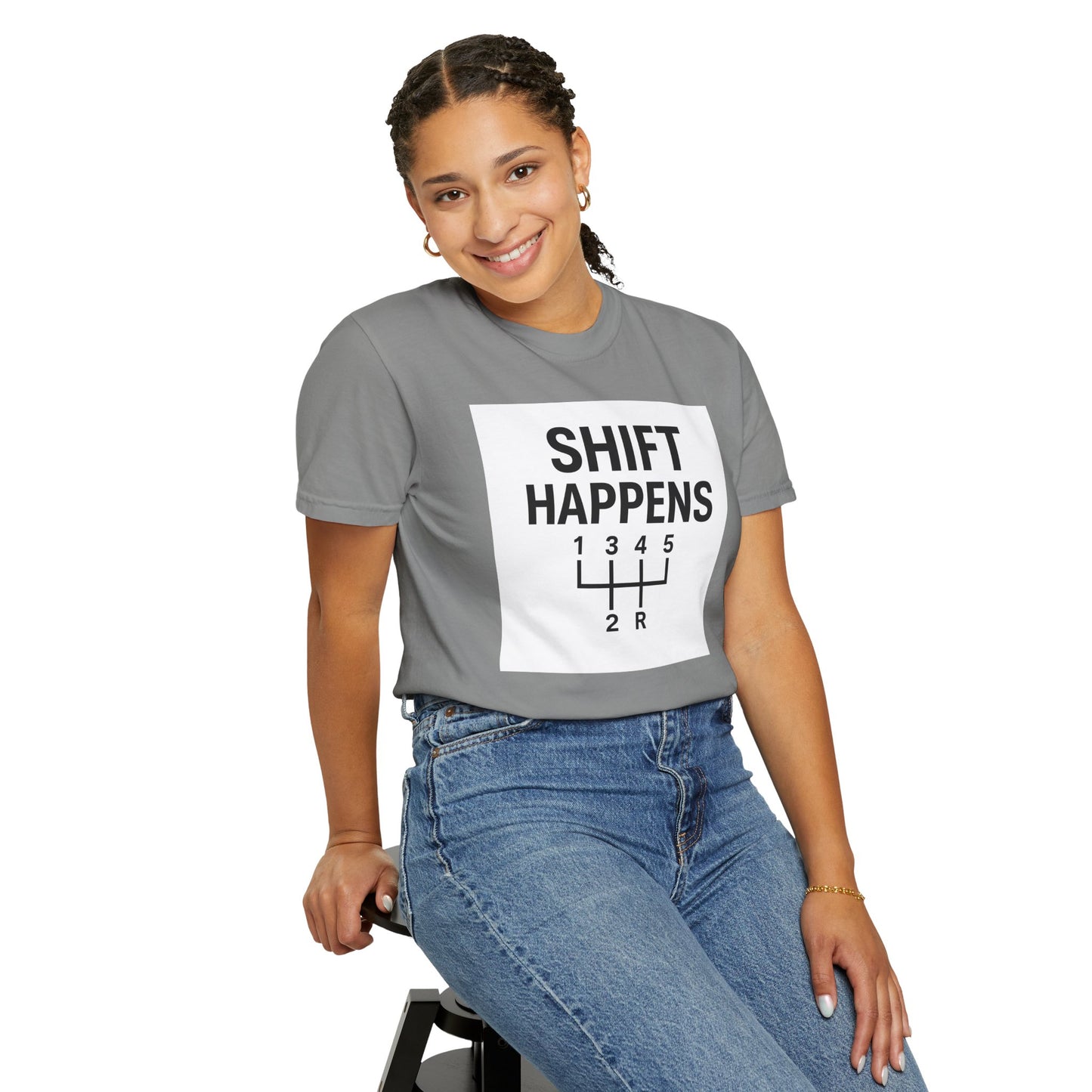 Shift Happens” Tee (Back Graphic)