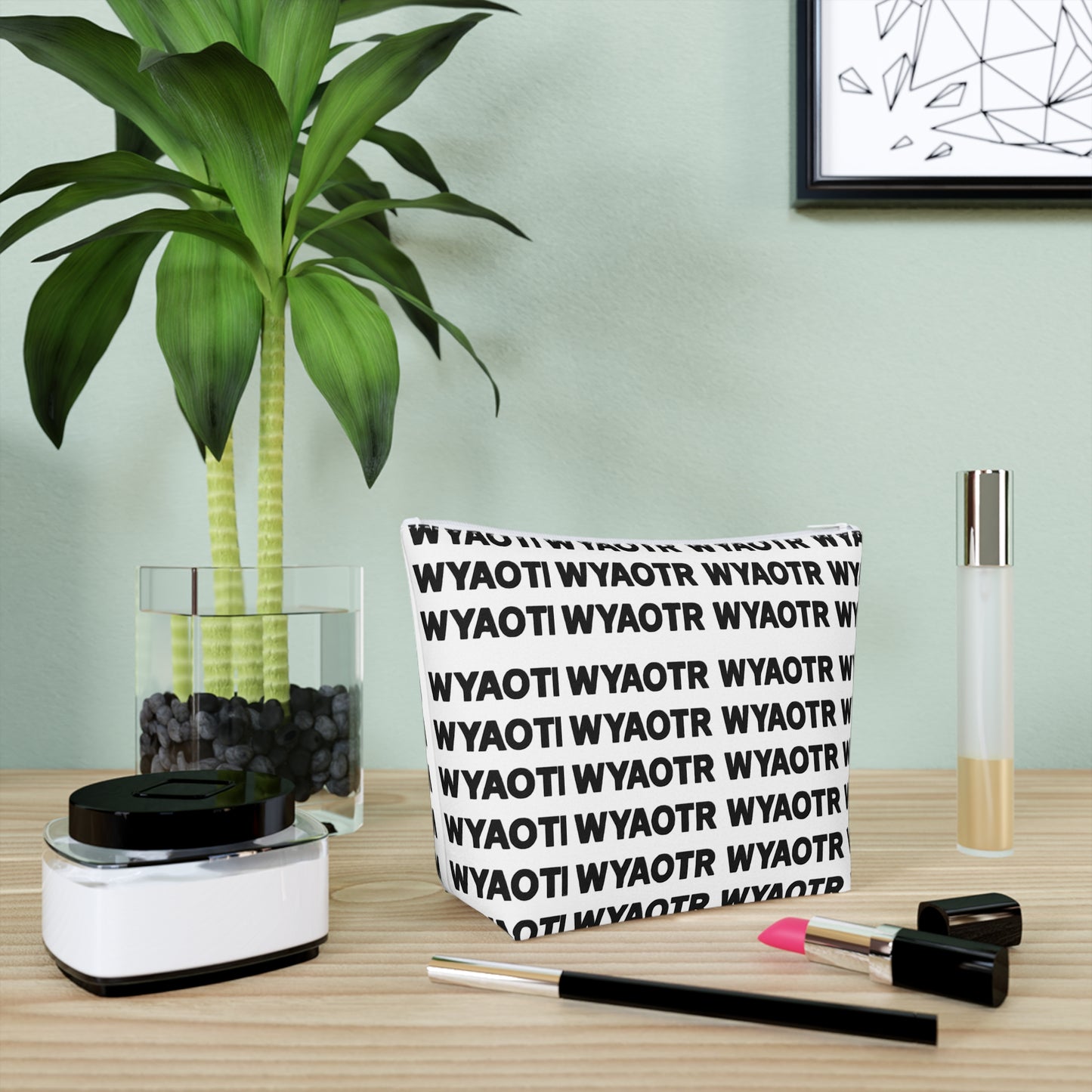 π WYAOTR Cotton Cosmetic Zip Bag