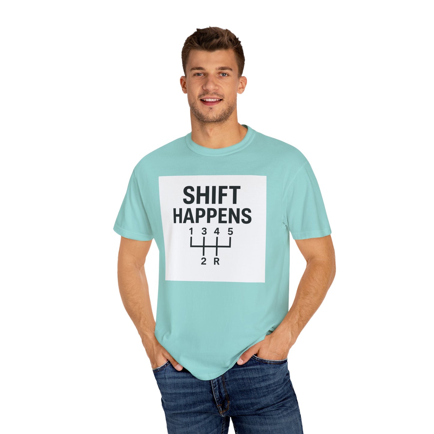 Shift Happens” Tee (Back Graphic)