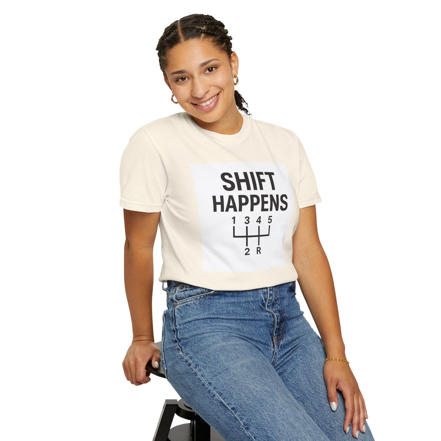 Shift Happens” Tee (Back Graphic)