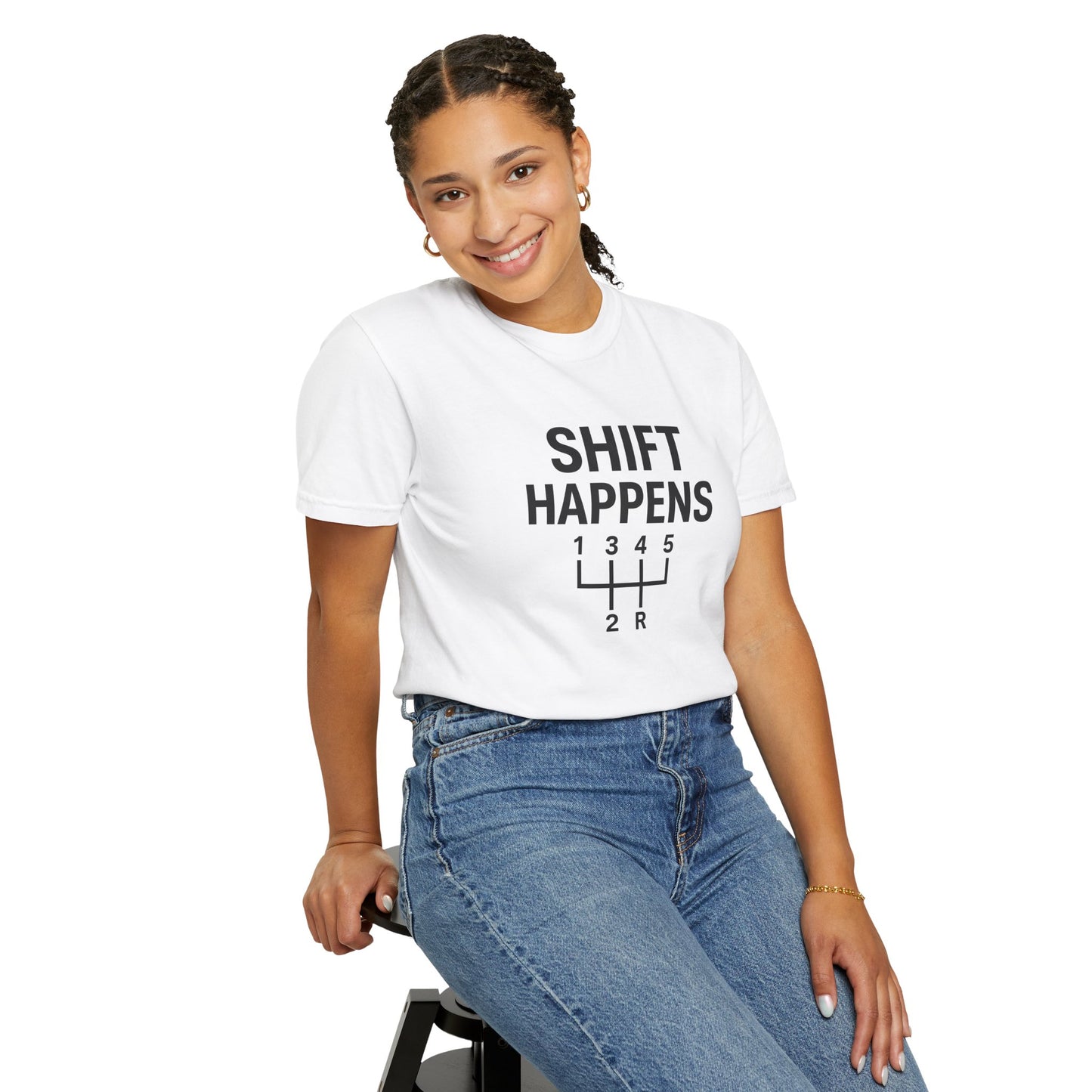 Shift Happens” Tee (Back Graphic)