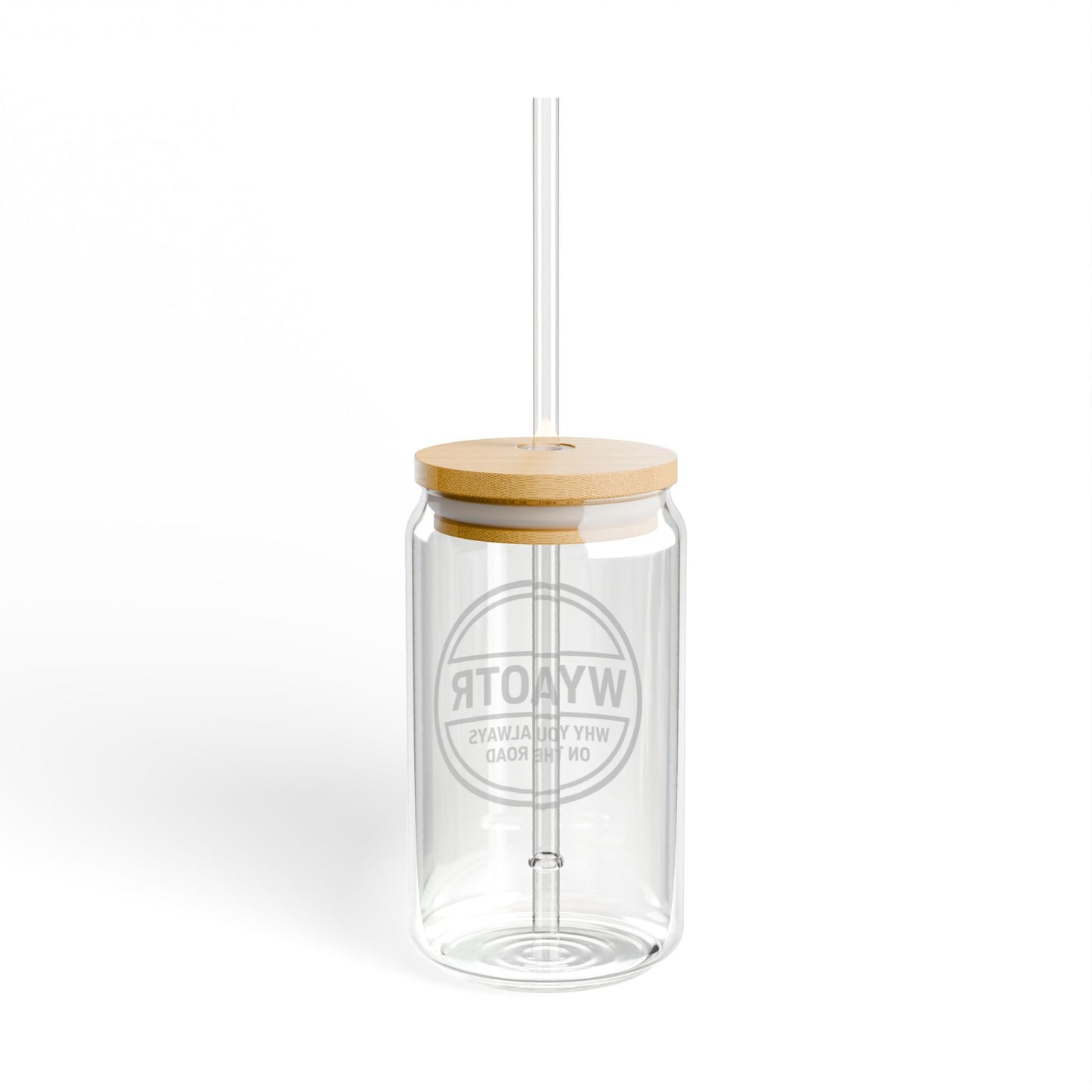 🥤 WYAOTR Bamboo-Lid Sipper Glass (16oz)