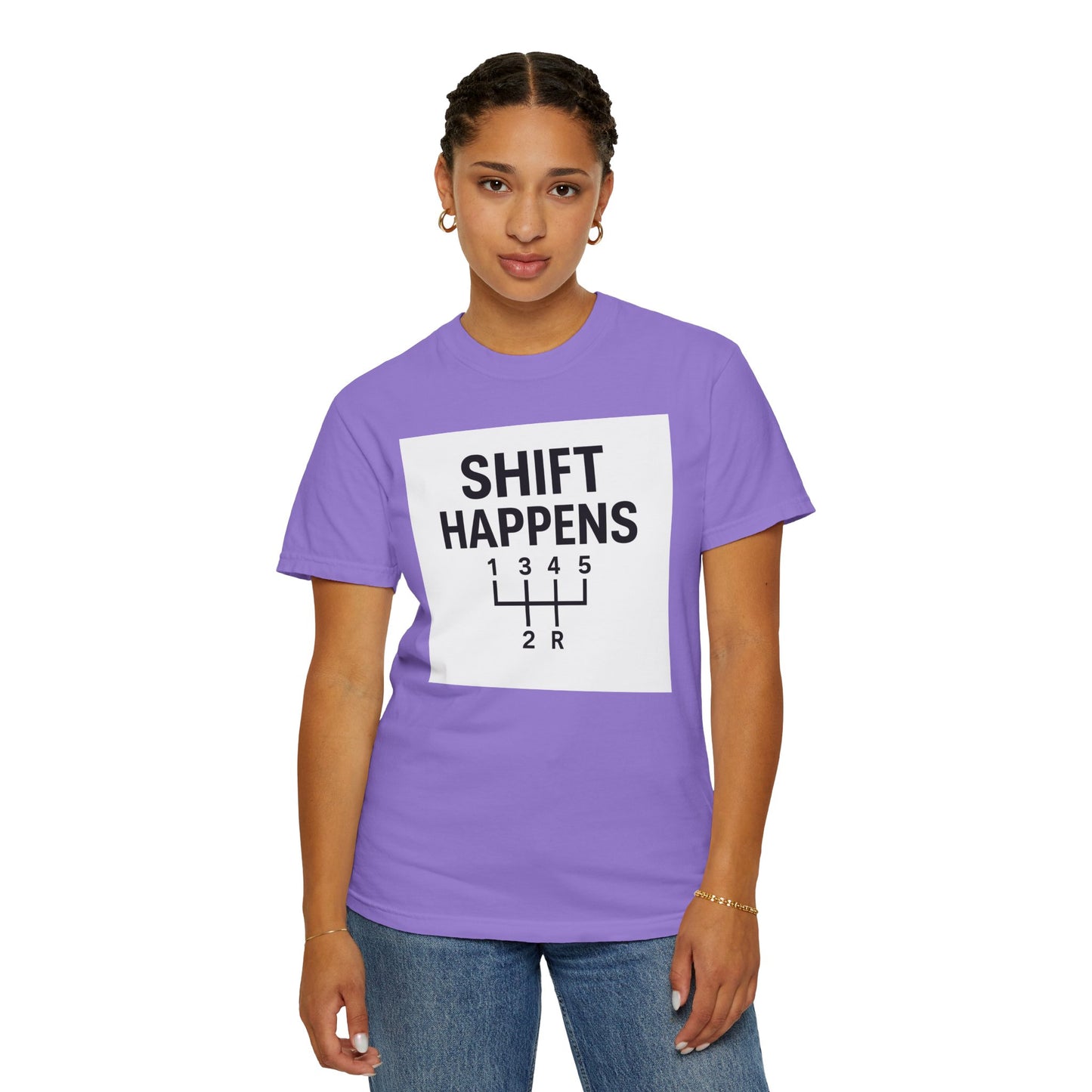Shift Happens” Tee (Back Graphic)