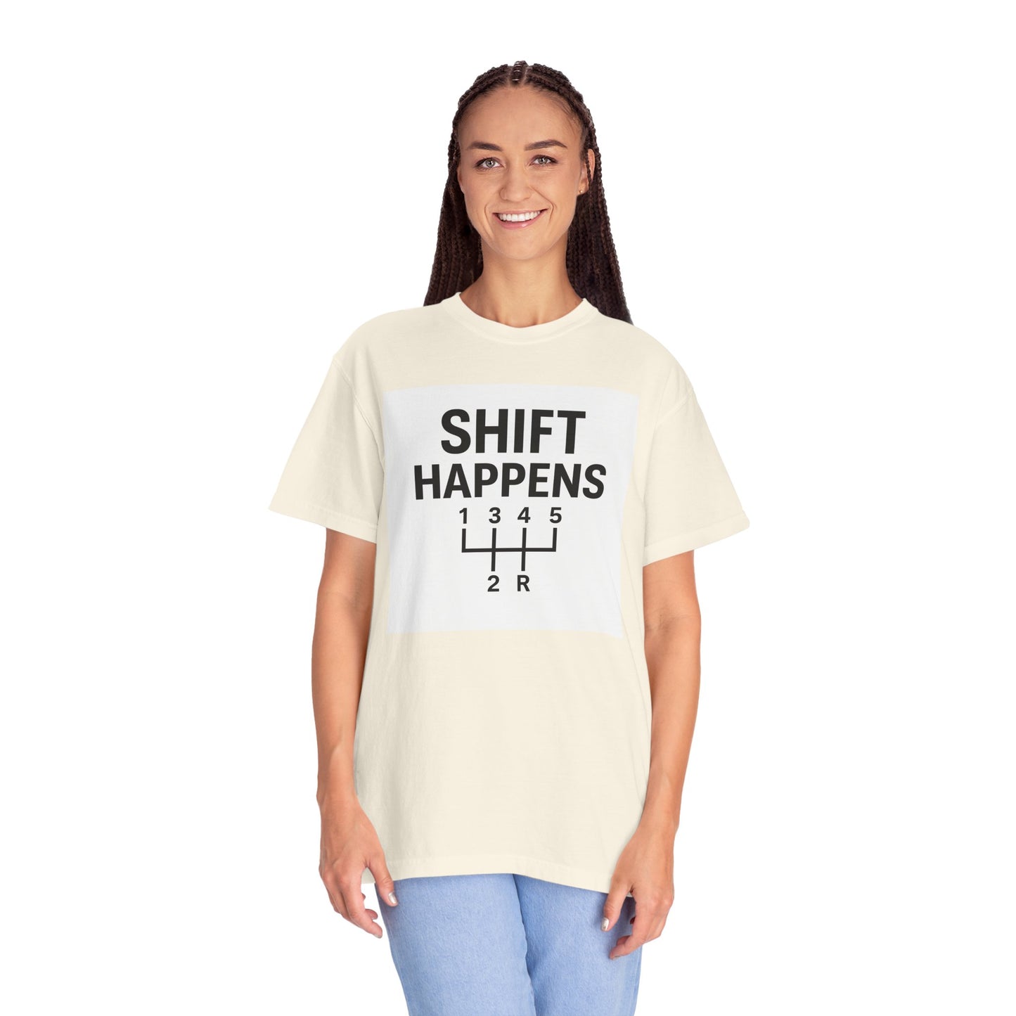Shift Happens” Tee (Back Graphic)