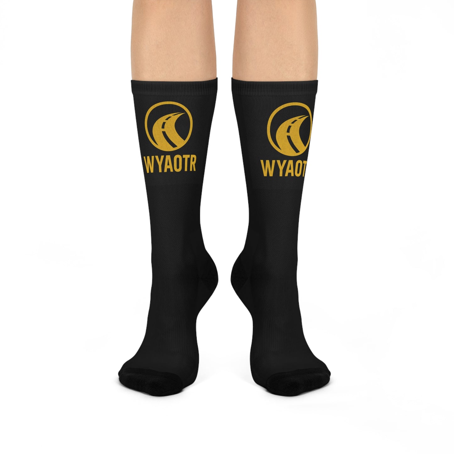 Stylish Cushioned Crew Socks | Cozy Black Socks for Comfort, Everyday Use, Gift for Holidays, Casual Wear, Sports, and Loungewear