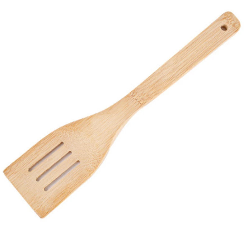 3pcs Safe Bamboo Cookware Set Ecofriendly Non-stick Frying Pan Wooden Spatula Spoon Durable Cooking Utensils