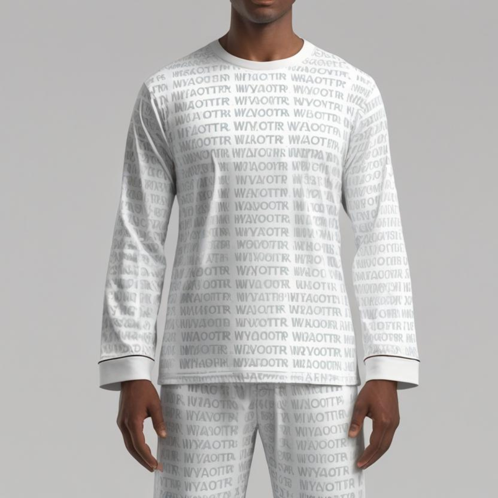 WYAOTR Men’s Pajama Set (AOP) “Long haul or long nap, stay smooth while you snooze.”