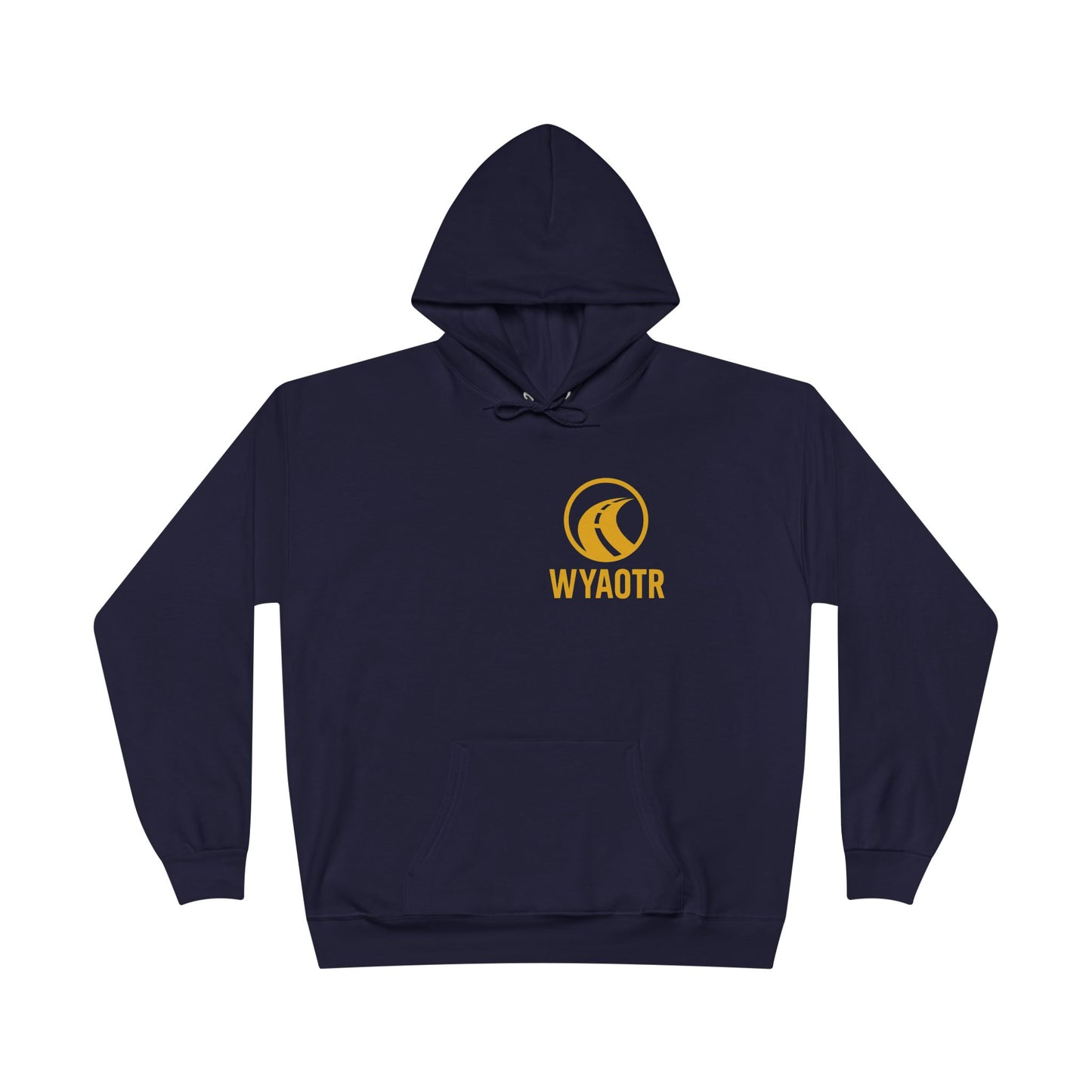 Eco-Friendly Unisex Pullover Hoodie with WYAOTR Design, Casual Sweatshirt, Sustainable Fashion, Gift for Friends, Fall and Winter Wear