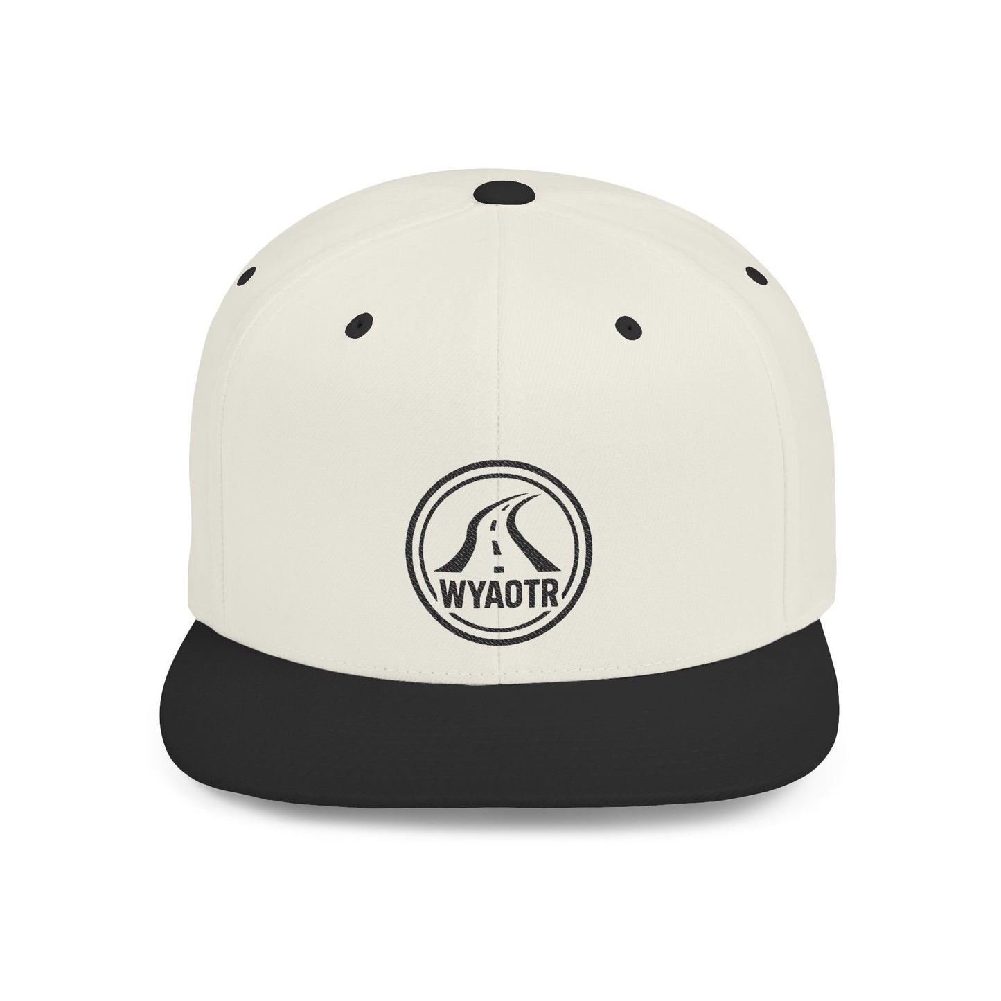Stylish Flat Bill Snapback Hat, Casual Cap for Outdoors, Streetwear, Gift for Fashion Lovers, Unique Headwear, WYAOTR Design