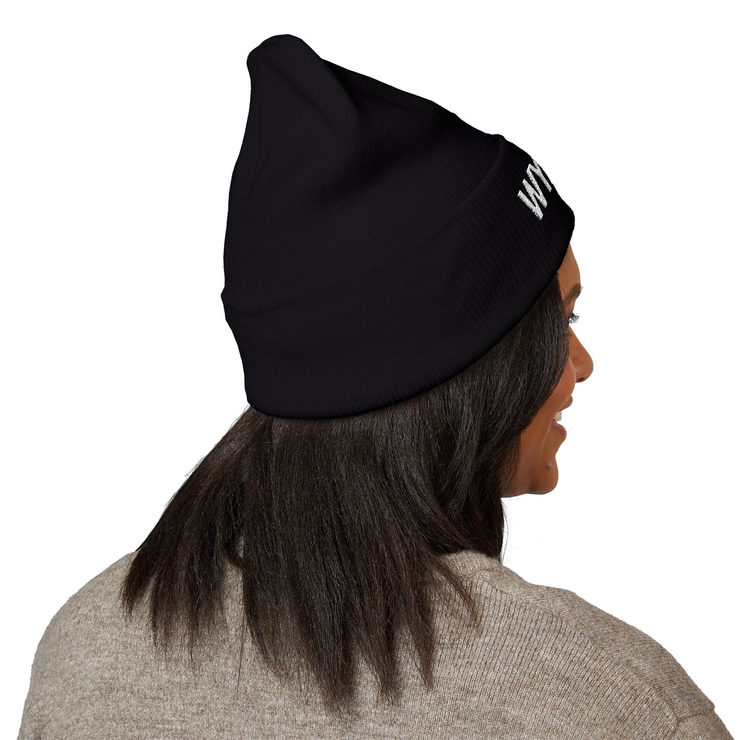 Stylish Embroidered Beanie - WYAOTR | Winter Accessory, Warm Knit Hat, Personalized Gift, Cozy Headwear for All Occasions