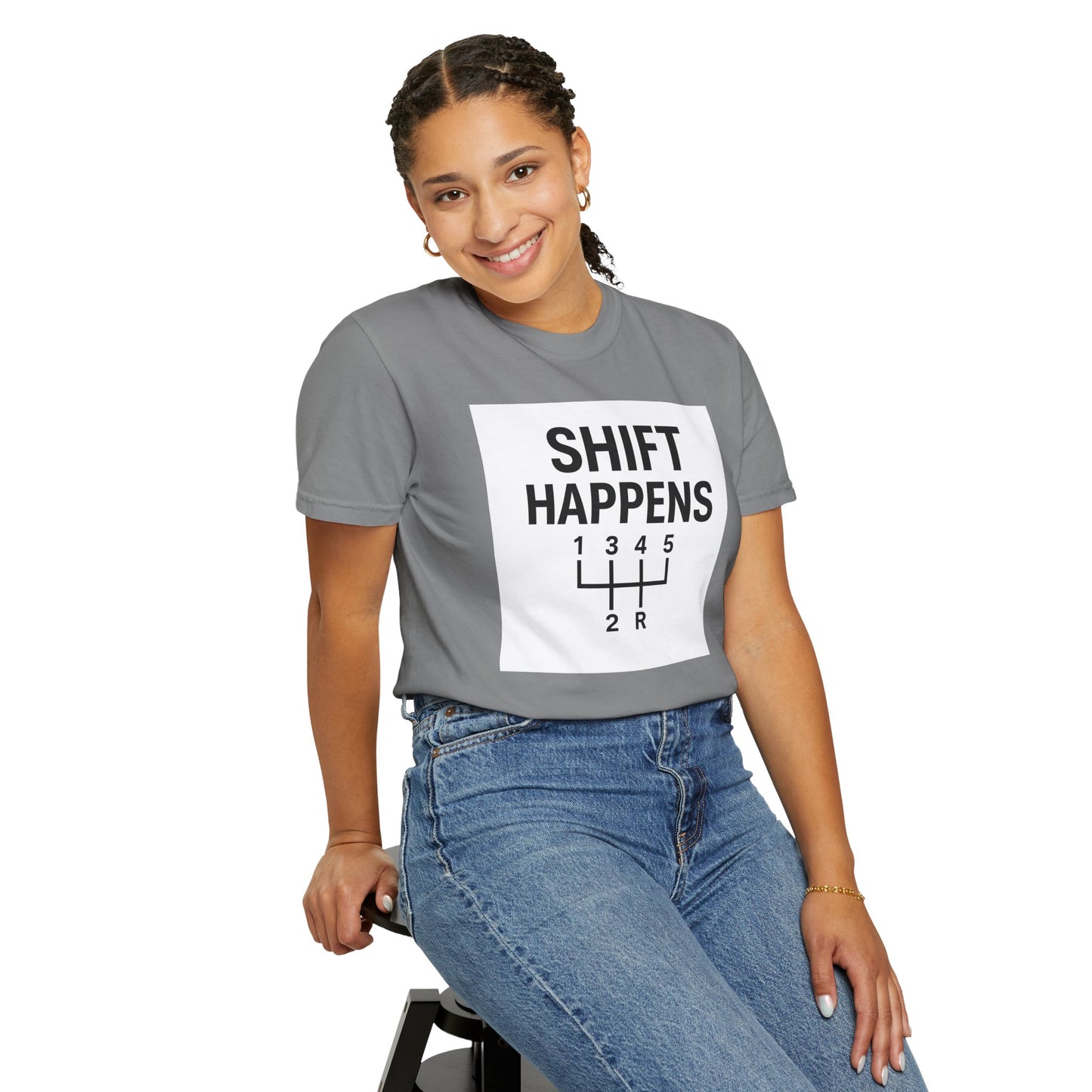 Shift Happens” Tee (Back Graphic)