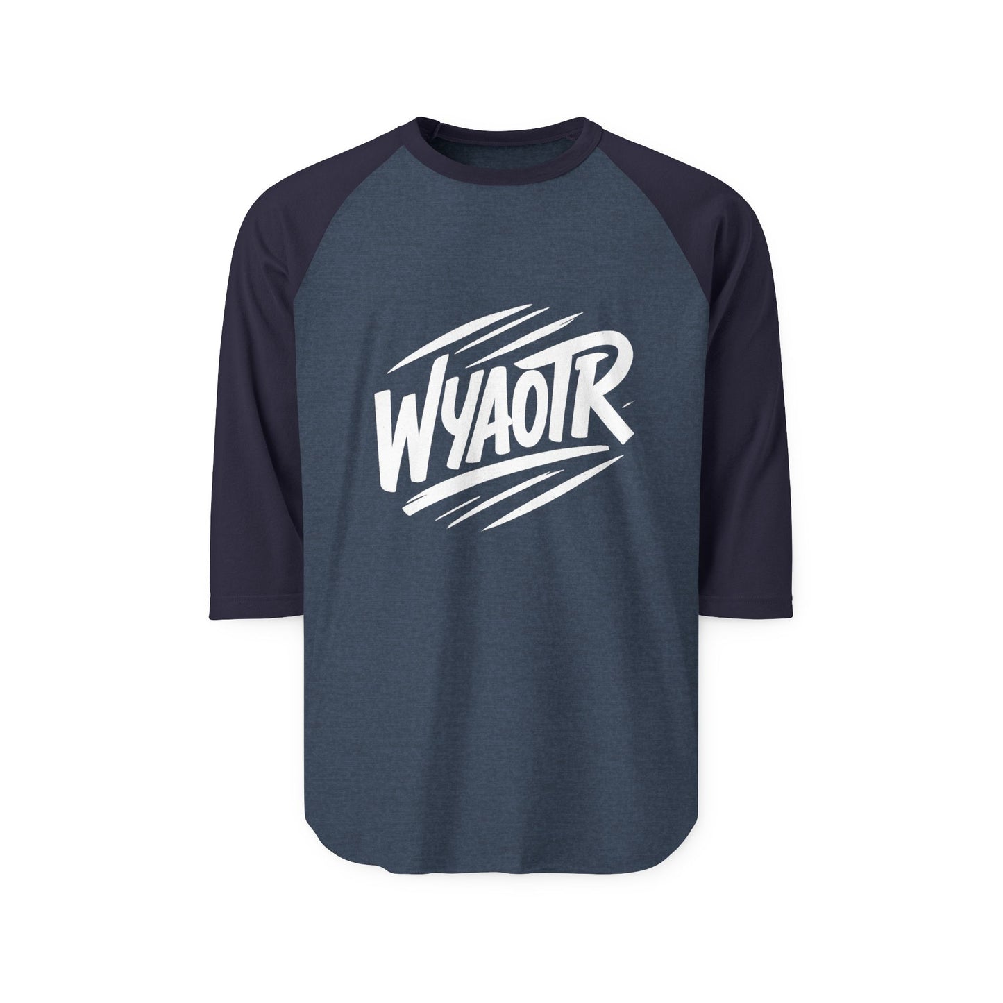 WYAOTR Three- Black Quarter Sleeve Raglan  “For the long hauls and late calls.”