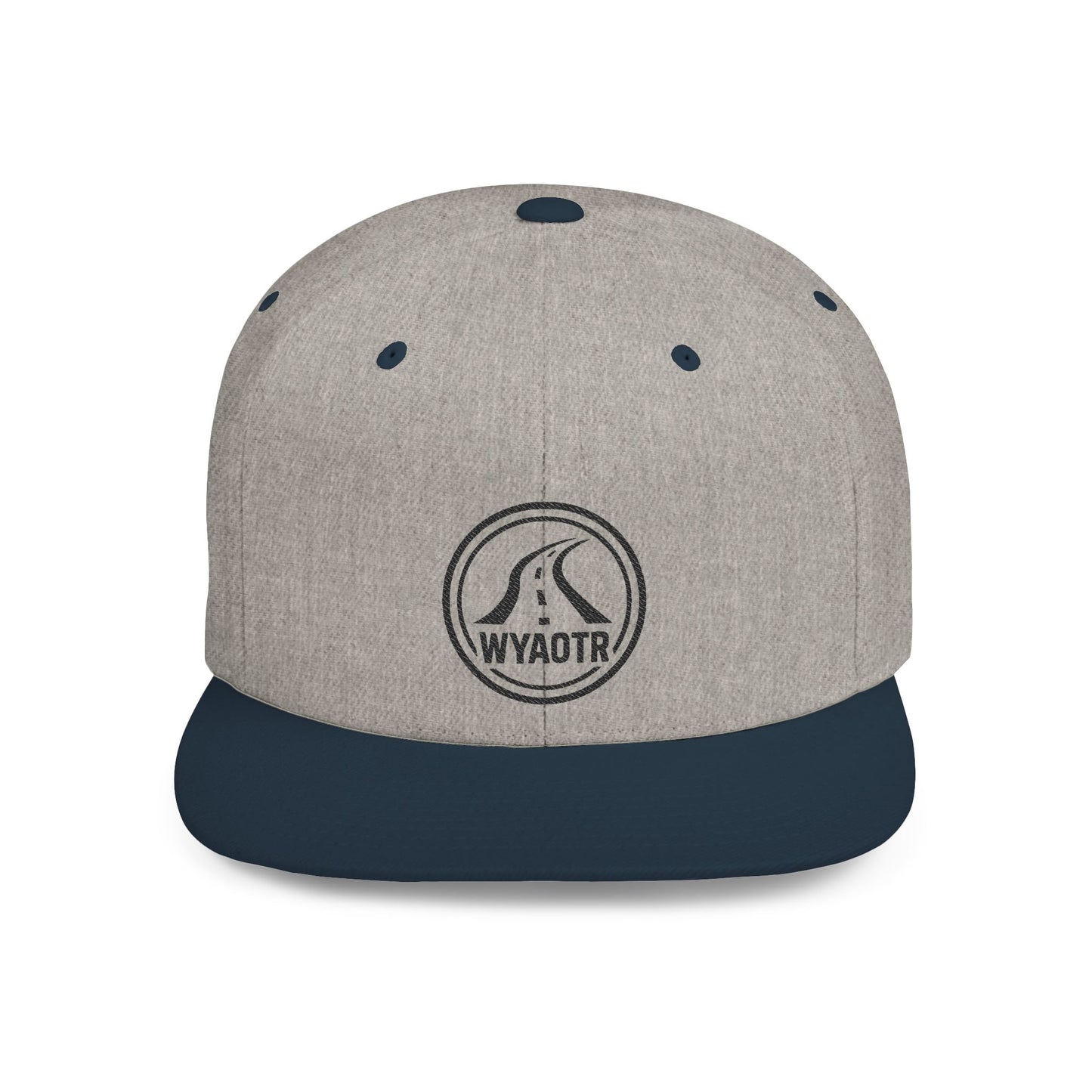Stylish Flat Bill Snapback Hat, Casual Cap for Outdoors, Streetwear, Gift for Fashion Lovers, Unique Headwear, WYAOTR Design