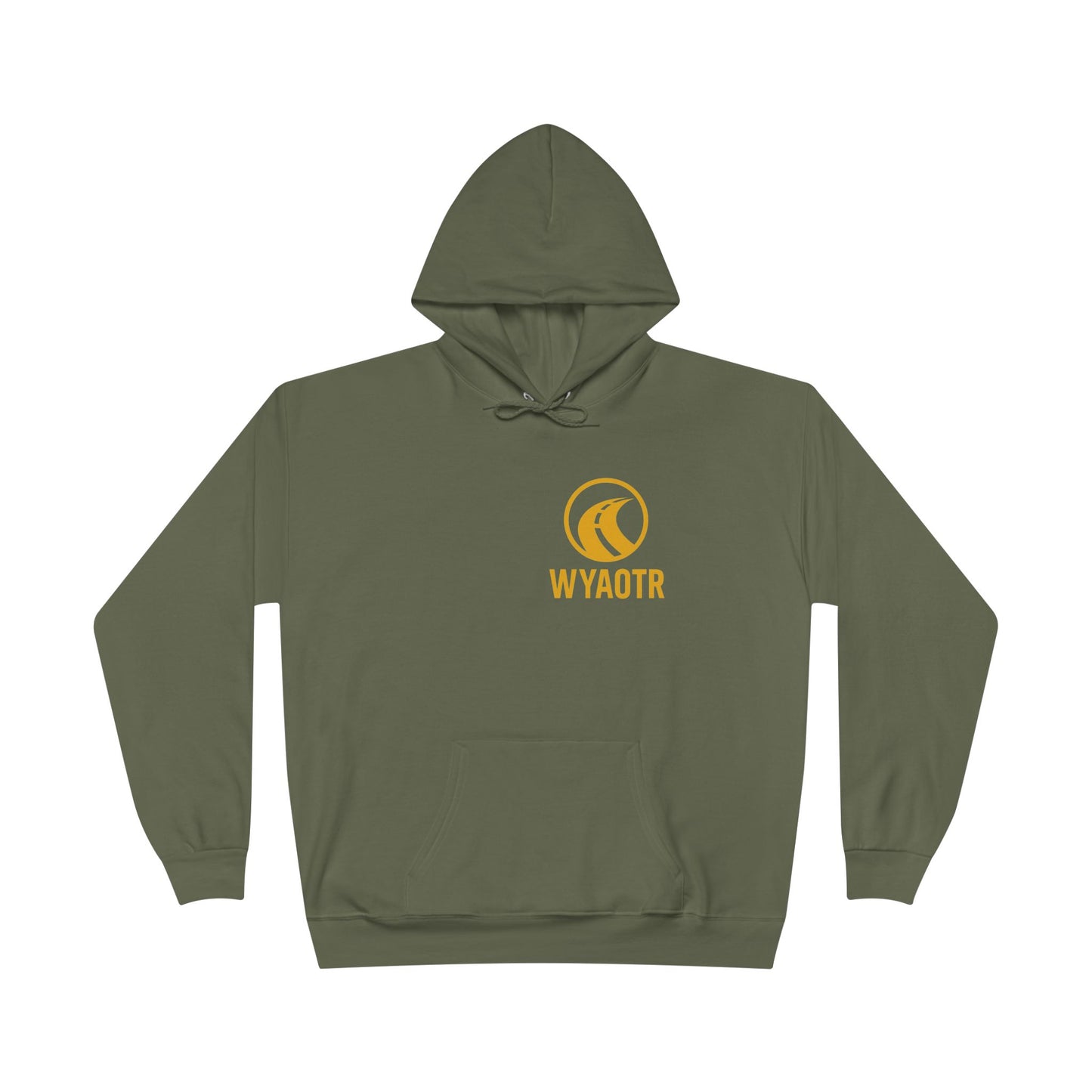 Eco-Friendly Unisex Pullover Hoodie with WYAOTR Design, Casual Sweatshirt, Sustainable Fashion, Gift for Friends, Fall and Winter Wear