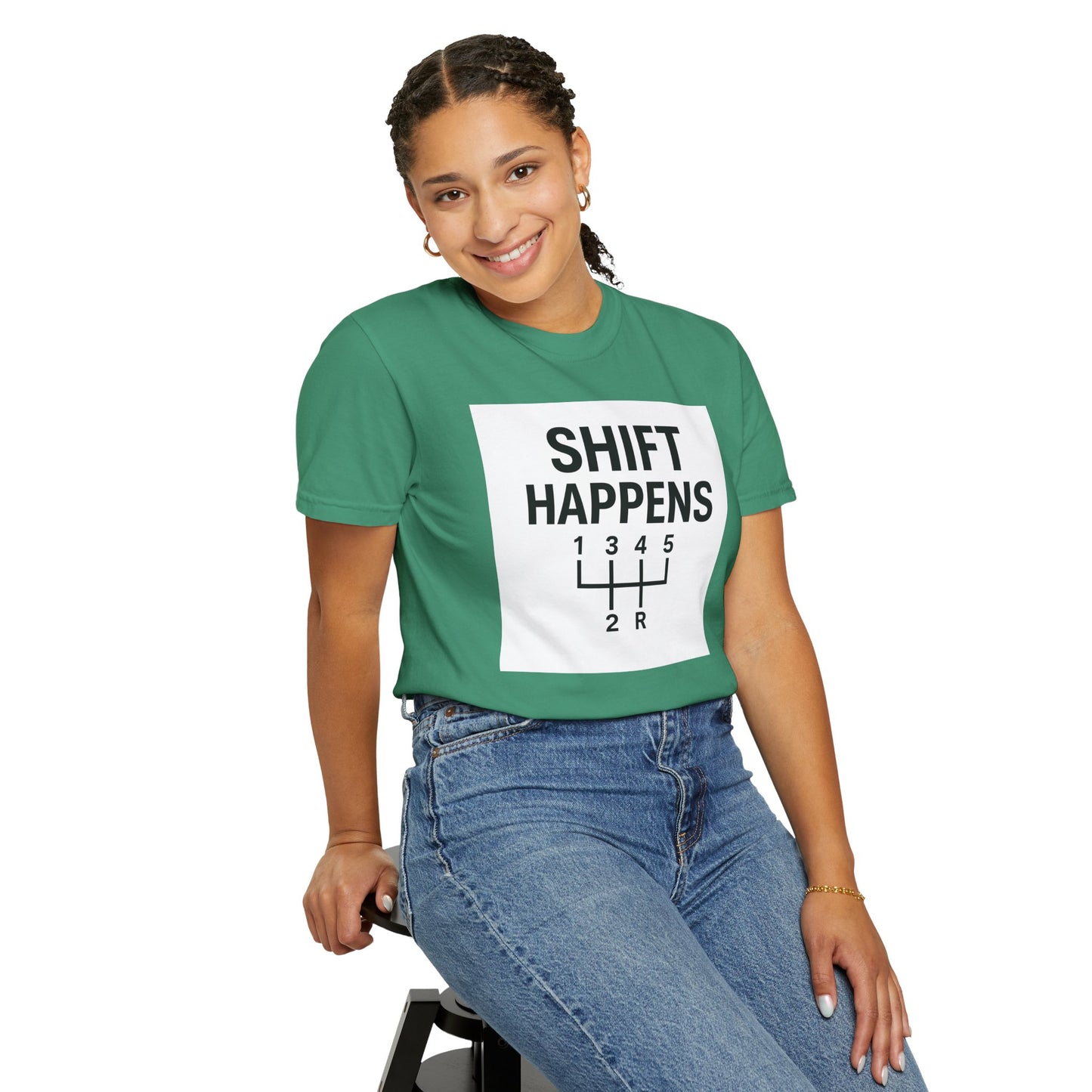 Shift Happens” Tee (Back Graphic)