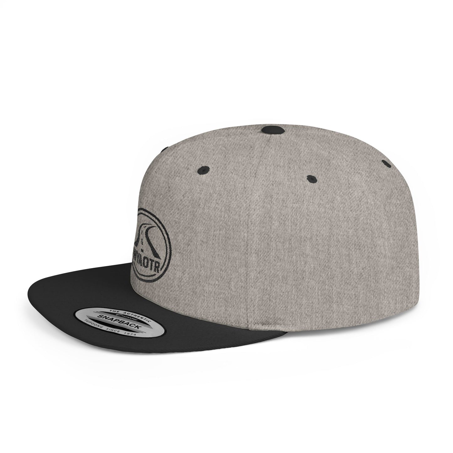 Stylish Flat Bill Snapback Hat, Casual Cap for Outdoors, Streetwear, Gift for Fashion Lovers, Unique Headwear, WYAOTR Design