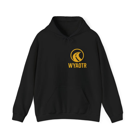 Cozy Unisex Hoodie with WYAOTR Design - Perfect for Casual Wear, Gift, Loungewear, Festivals, Outdoor Activities