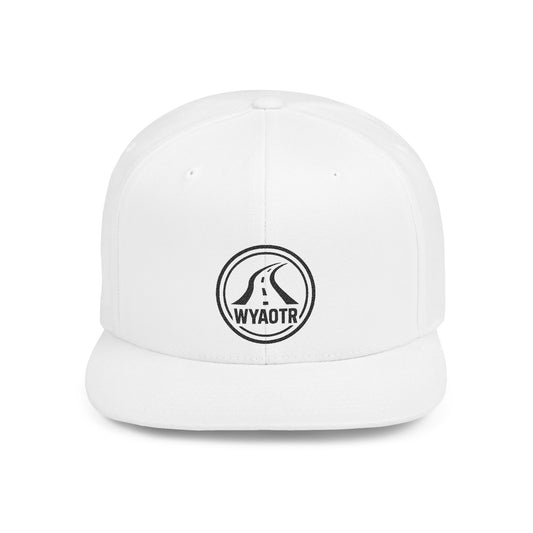 Stylish Flat Bill Snapback Hat, Casual Cap for Outdoors, Streetwear, Gift for Fashion Lovers, Unique Headwear, WYAOTR Design
