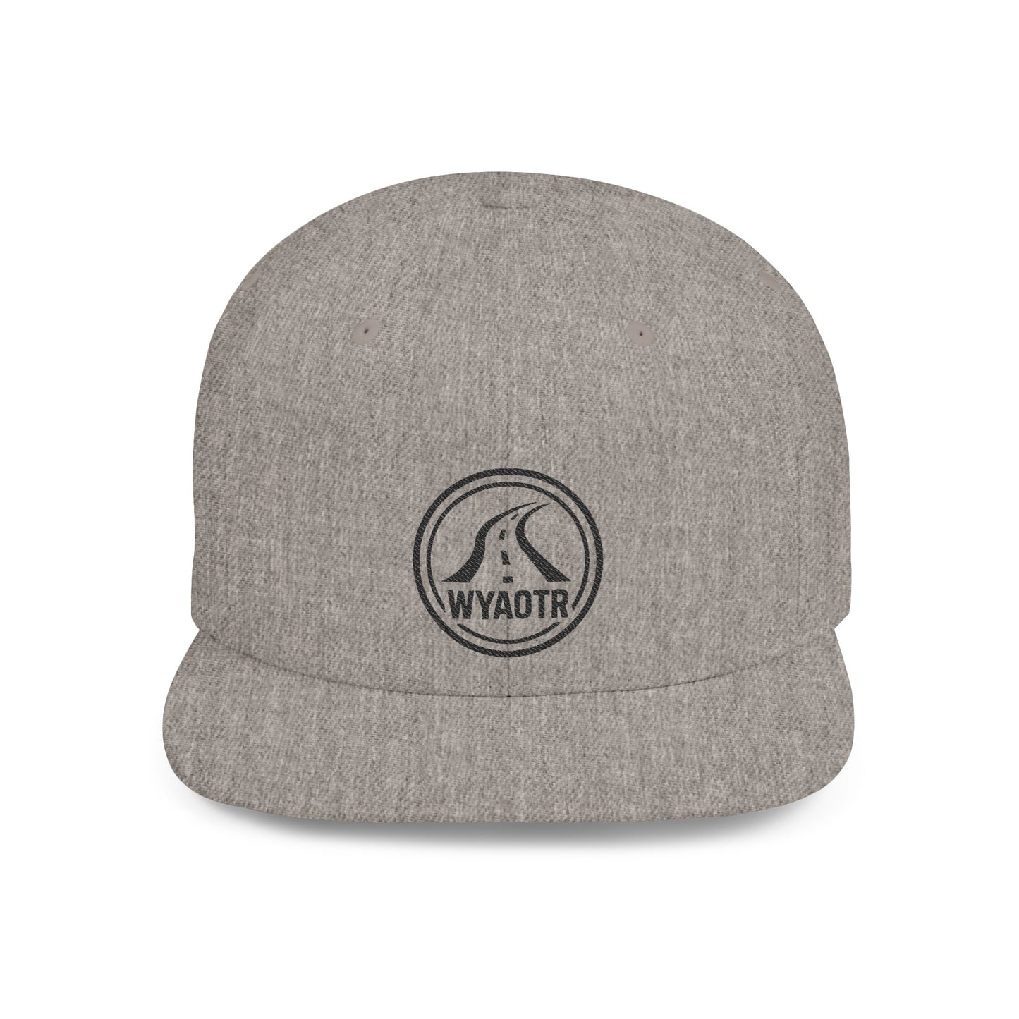 Stylish Flat Bill Snapback Hat, Casual Cap for Outdoors, Streetwear, Gift for Fashion Lovers, Unique Headwear, WYAOTR Design