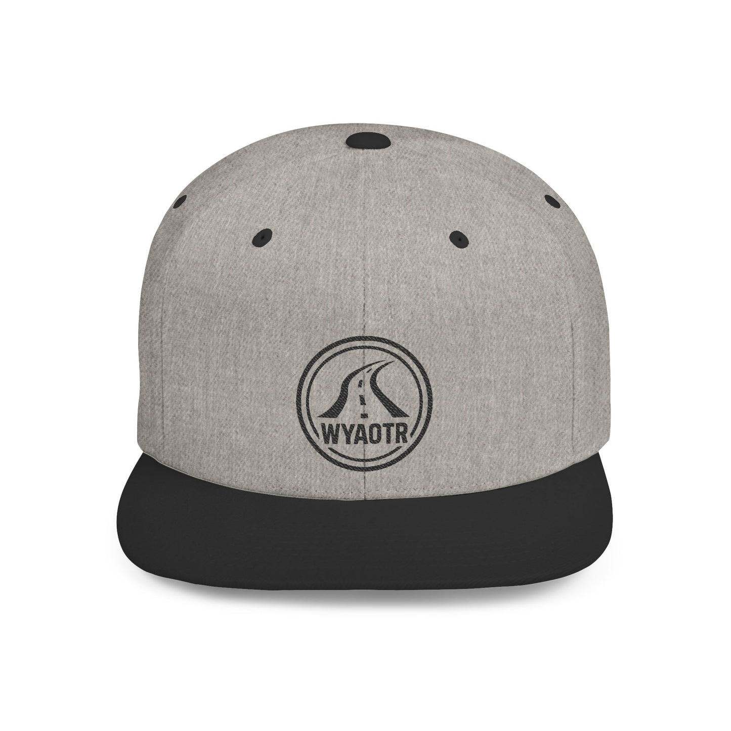 Stylish Flat Bill Snapback Hat, Casual Cap for Outdoors, Streetwear, Gift for Fashion Lovers, Unique Headwear, WYAOTR Design